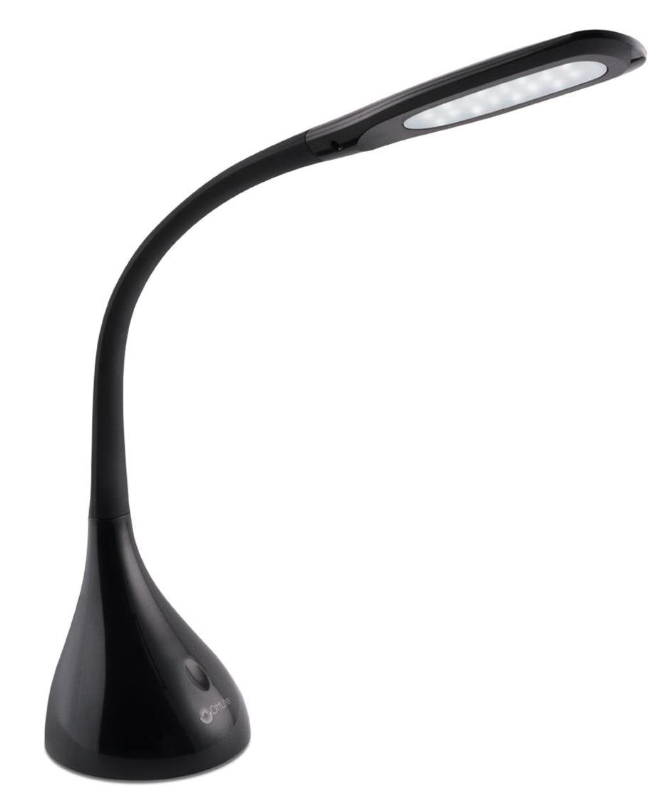 OttLite Creative Curves LED Desk Lamp with Adjustable Neck - 4 Dimmable Brightness Settings with Energy Efficient Natural Daylig