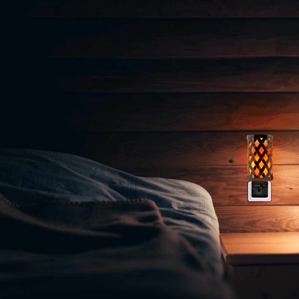 Natural Solution Himalayan Glow Basket Salt Lamp - Orange Crystal, 360 Degree Rotatable Wall Plug, Model 1809, Ideal Home Décor Gift