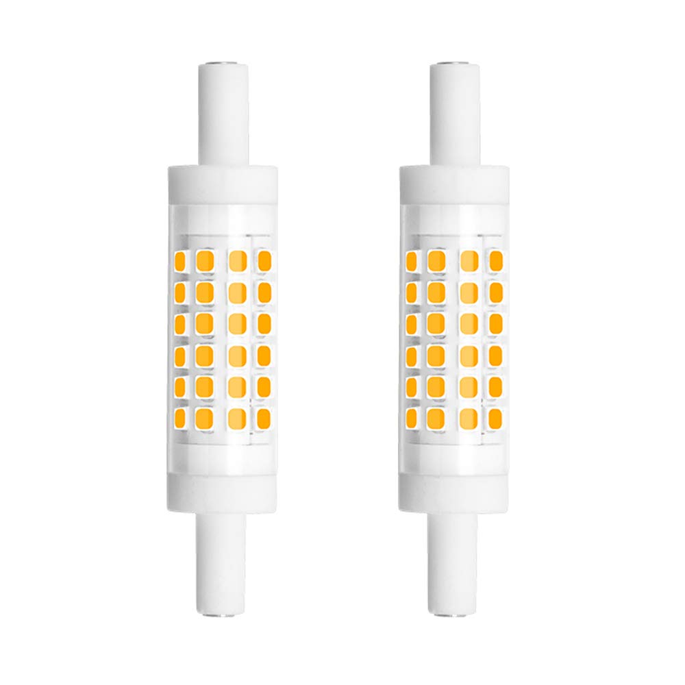 Bonlux Dimmable R7S Led Bulb 78Mm (3'') - 5W T3 Double Ended J Type J78 Led Flood Light Daylight 6000K, 45W Halogen Replacement