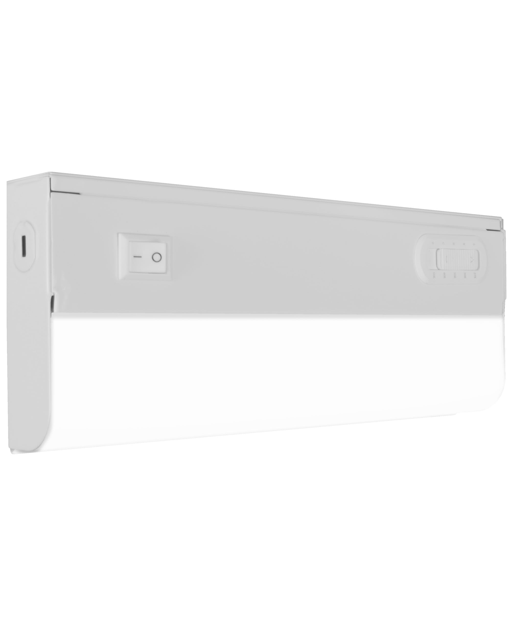 Nicor 9    LED Direct Wire Under Cabinet Light with On/Off Switch - Dimmable LED Lights for Kitchen - Selectable CCT 2700K-5000K