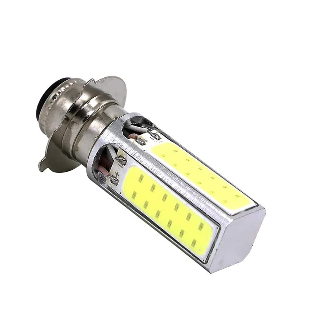 AUTOVIC COB Light Bulb 6000K, Model Cos-M03-PJ-12V, White Aluminum, Compatible with Honda ATC & TRX Models