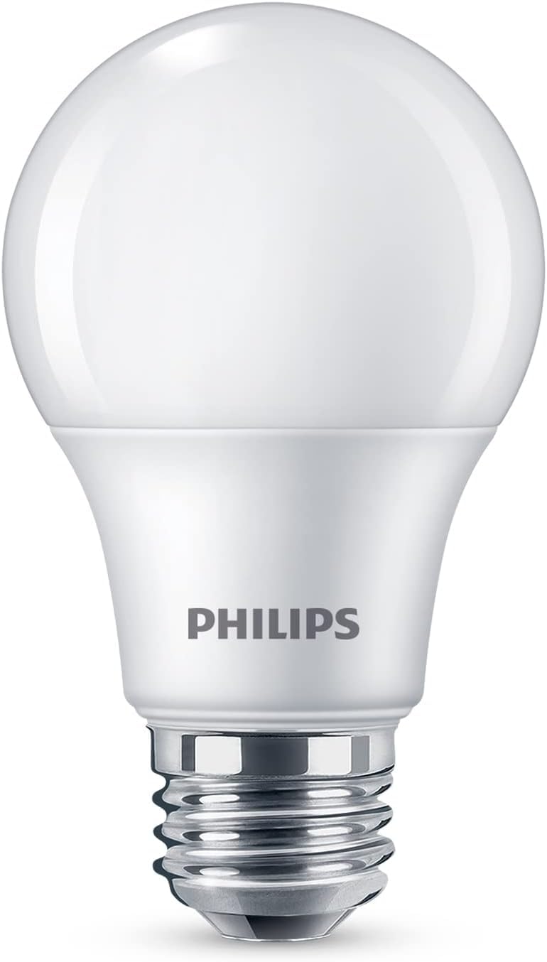 Philips Led Basic Frosted Non-Dimmable A19 Light Bulb - Eyecomfort Technology - 800 Lumen - Soft White (2700K) - 10W=60W - E26 B