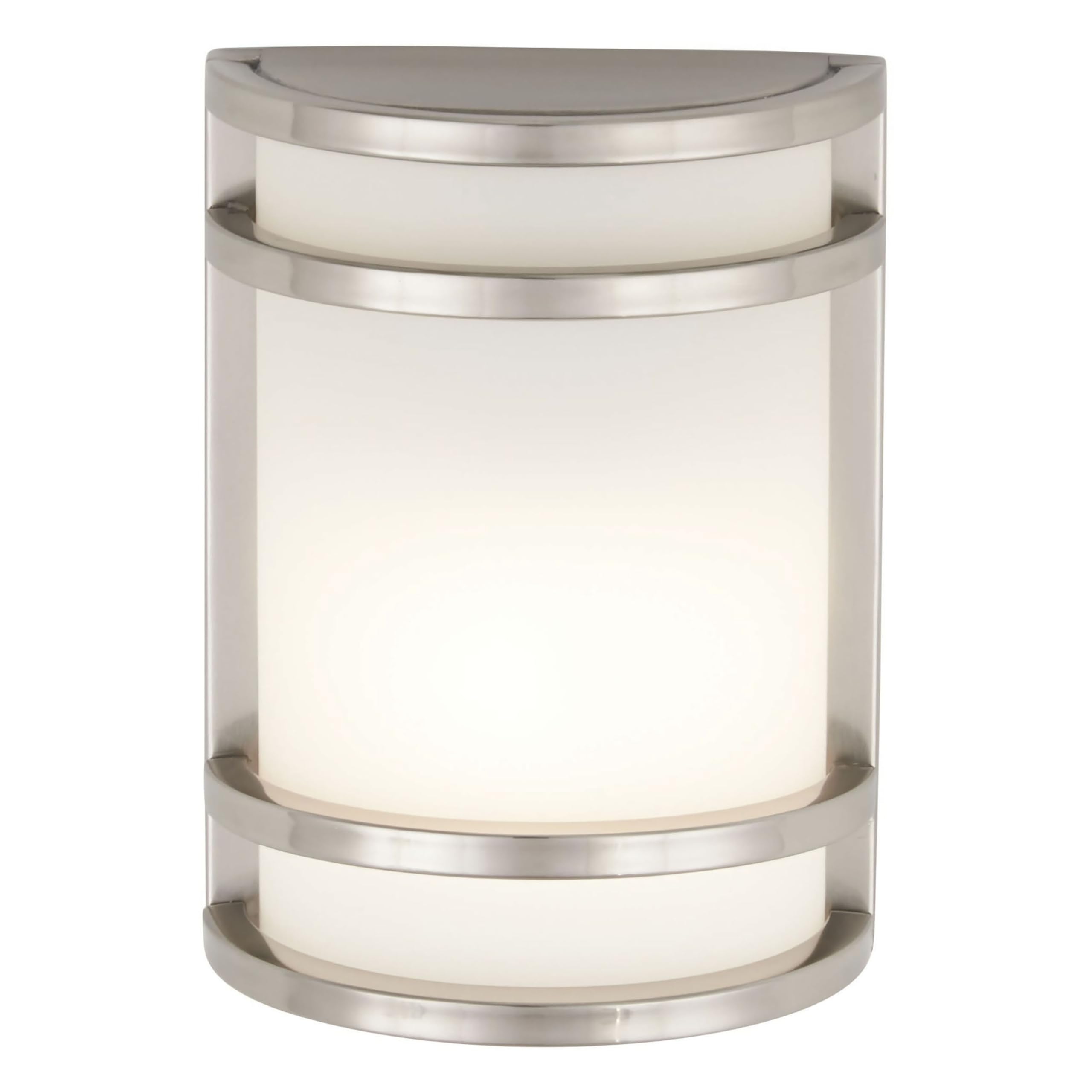 Minka Lavery Outdoor Wall Light 9801-144 Bay View Exterior Wall Lantern, Stainless Steel
