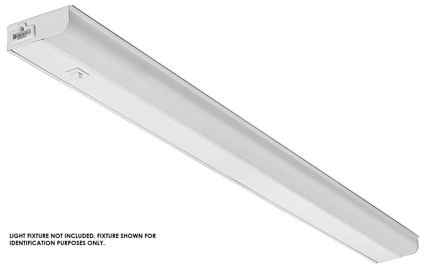 BEAM Lighting Under Cabinet Light Cover Replacement - 24" White Ribbed Acrylic Diffuser, Model WS-320
