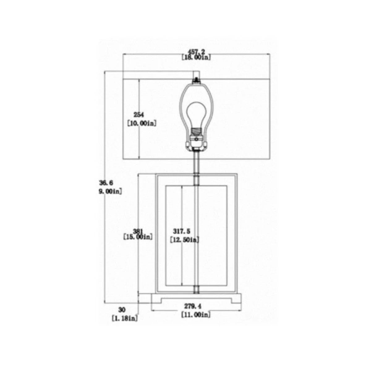 Finesse Decor Table Lamp - Dimmable Clear Metal with Silver Finish - Model TL-1185
