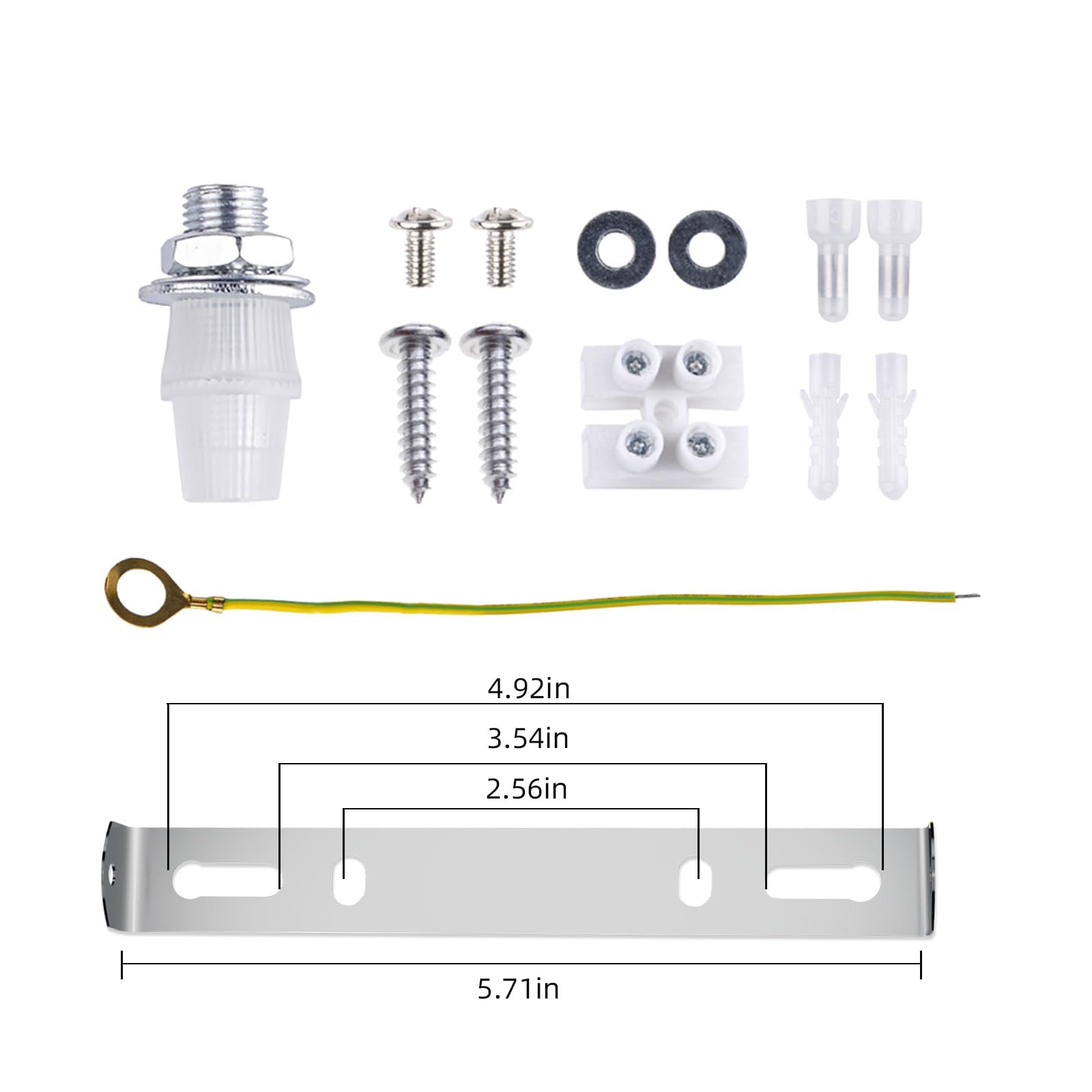 Arturesthome 5.9'' White Ceiling Plate Light Kit Rewind Single Hole With Hardware,Ceiling Canopy For Pendant Lighting Or Chandel