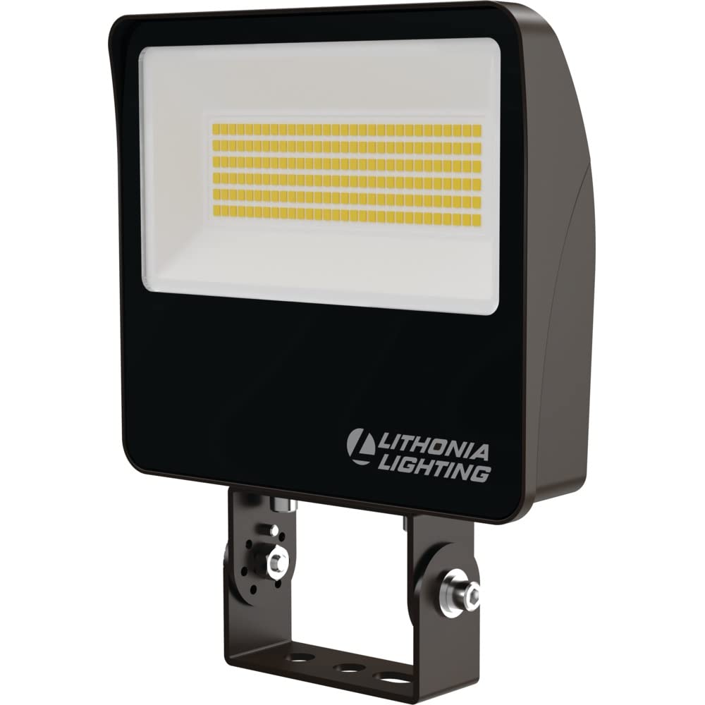 Lithonia Lighting Outdoor LED Floodlight, 3000K/4000K/5000K Switchable, Adjustable Lumen, Bronze, 6.75", Model ESXF2 ALO SW