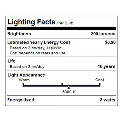 Philips Led Non-Dimmable A19 Frosted Light Bulb: 800-Lumen, 5000-Kelvin, 9-Watt (60-Watt Equivalent), E26 Base, Daylight, 4-Pack