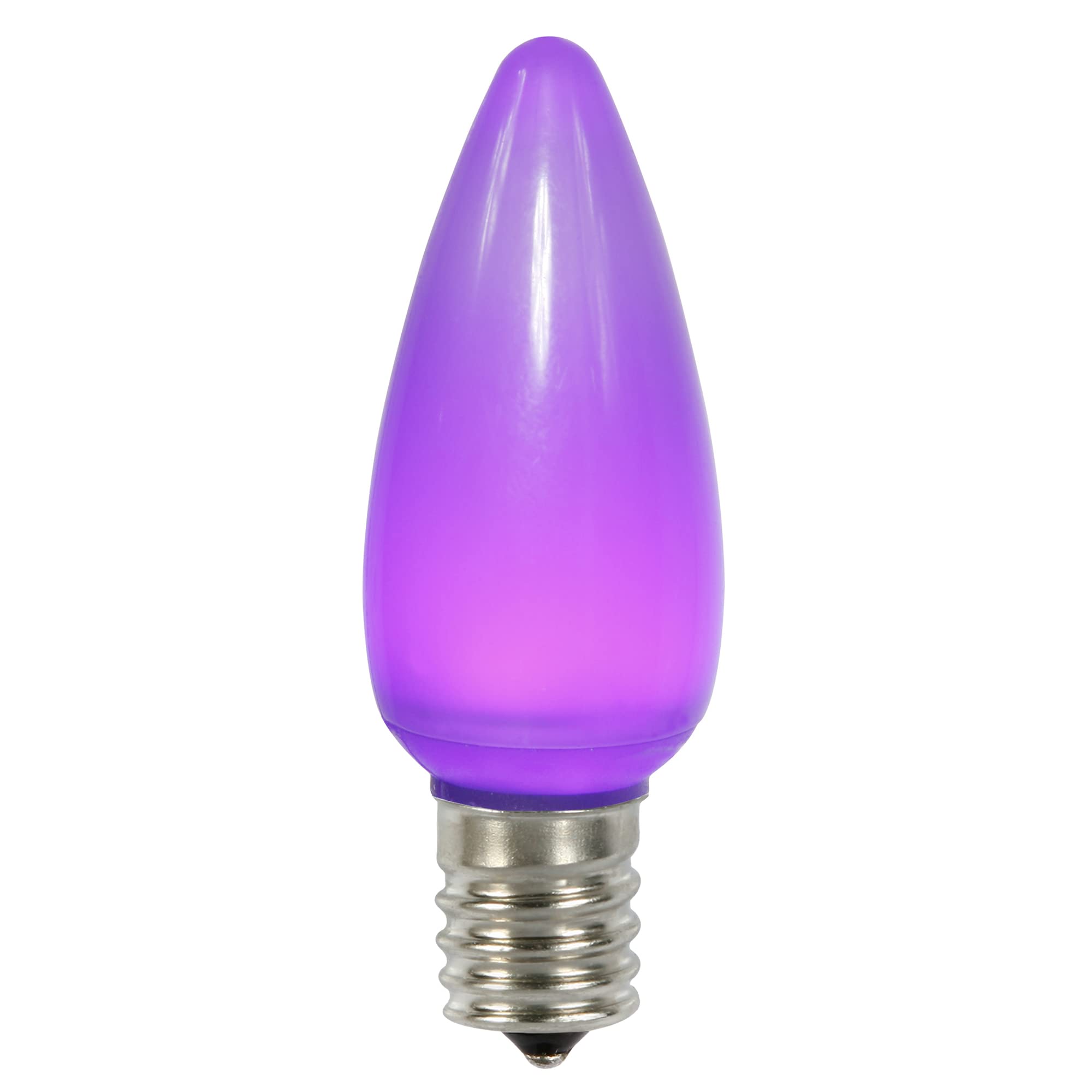 Vickerman C9 Ceramic LED Bulbs, Purple Twinkle, 130V, 0.96 Watts, Model XLEDSC96T-25, 25 Bulbs per Pack