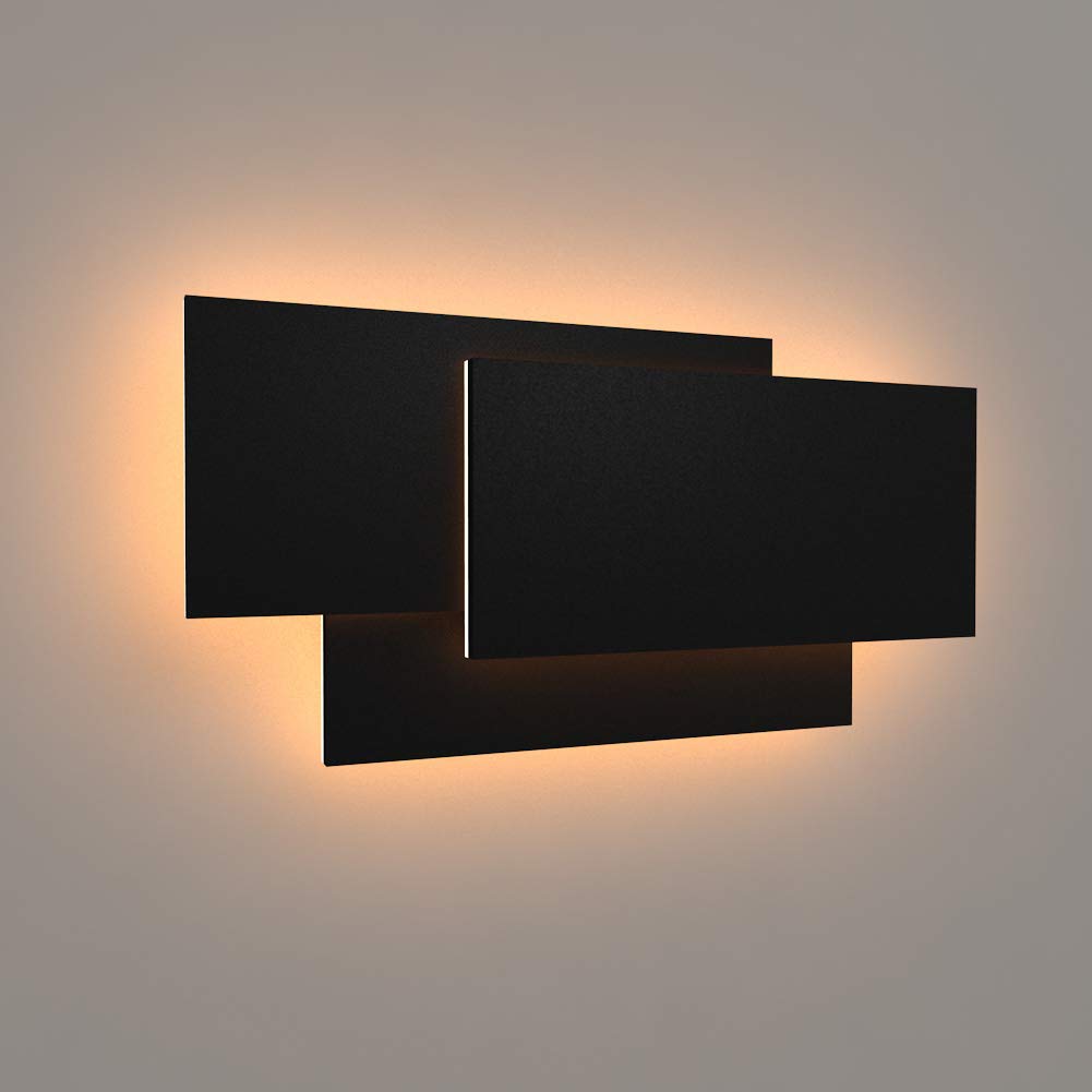 Ralbay LED Wall Sconce Matte Black 15.75in/36W Warm White 3000K Model 6809