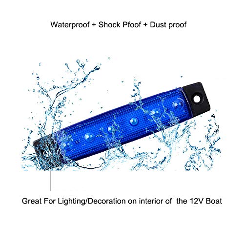 HONG 111 Marine Boat Lights, Utility Led Interior Lights for Boat Deck Courtesy Cockpit Decoration Light, 12V Waterproof Boat Na