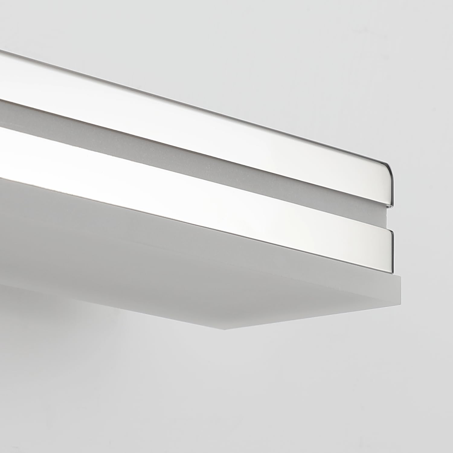 Sinerise 32-Inch Led Modern Bathroom Vanity Light Bar  Chrome Modern Acrylic Bathroom Wall Lighting Fixtures Over Mirror (Cool White 6000K)