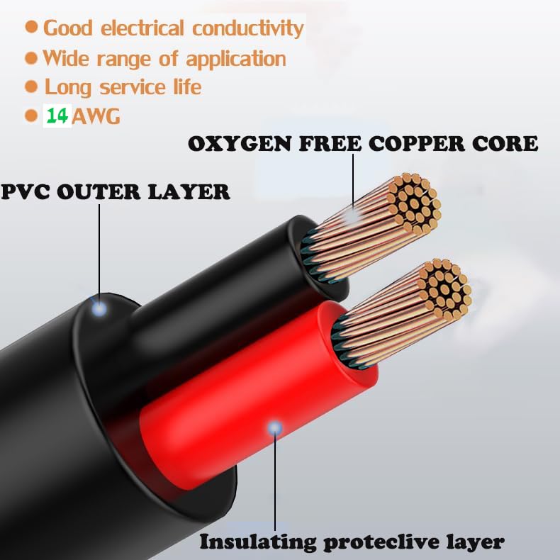 Yetor Waterproof Connectors 4 Wire,14Awg Male Female Plug Led Connector With 4Pin Waterproof Connectors,Ip68 25Cm Extension Cabl