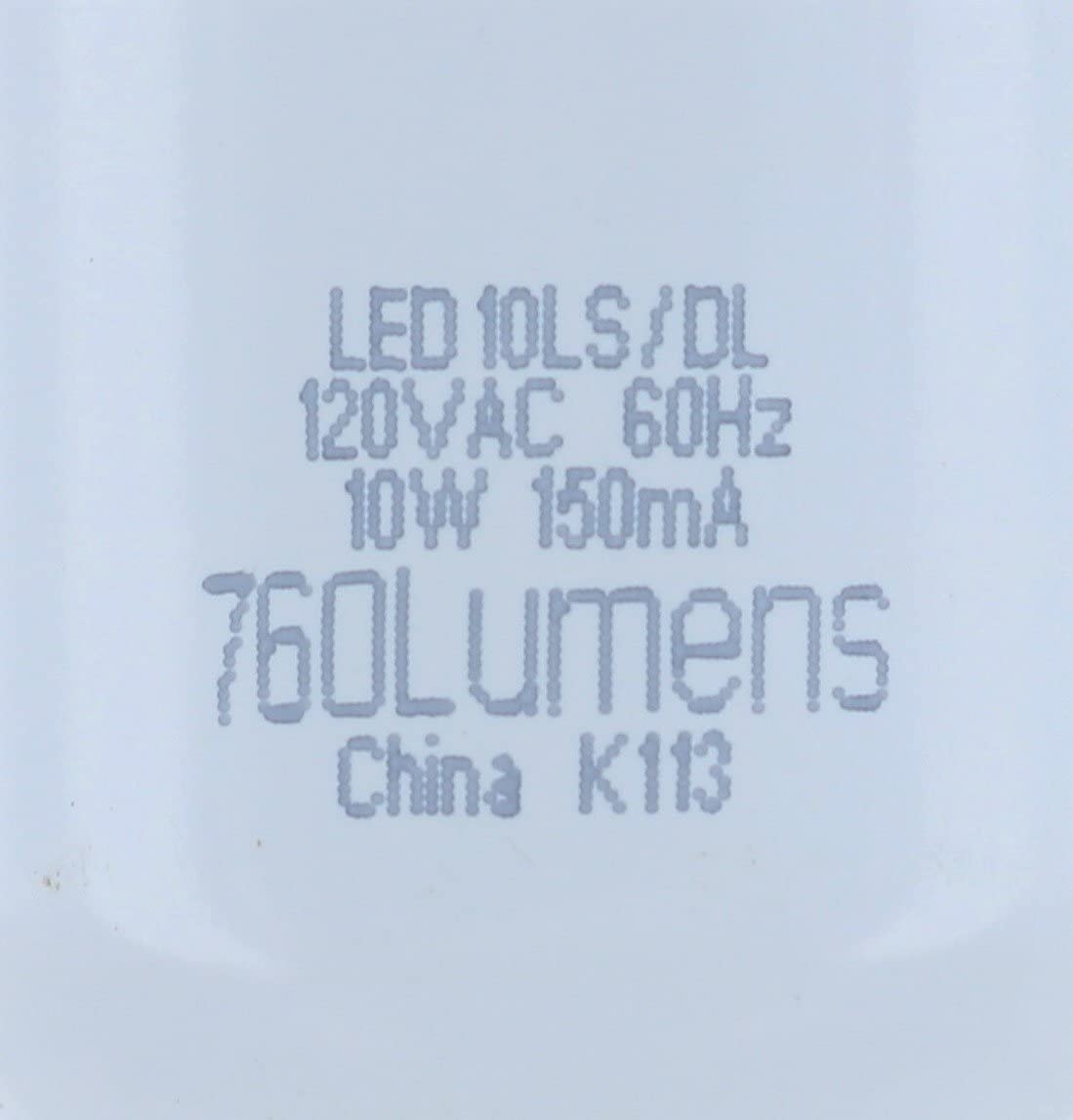 GE LED Bright Stik 10W Light Bulb, 760 Lumen, Daylight, Medium Base, 3 Count, Model 32287