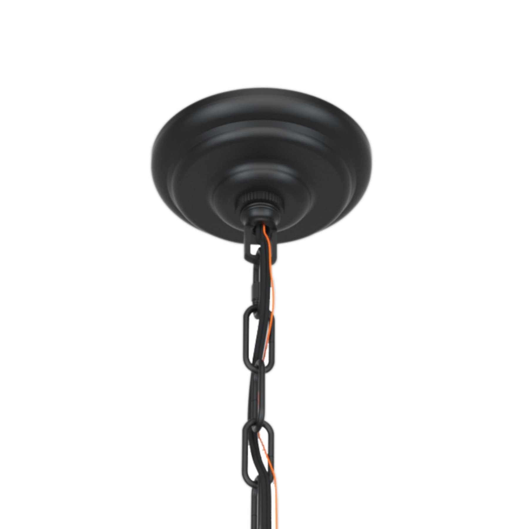 Black Chandelier Rc Ceiling Light Fixture -6 Light 36 Inches-Modern Farmhouse Apply To Chandeliers For Dining Room Lighting,Livi