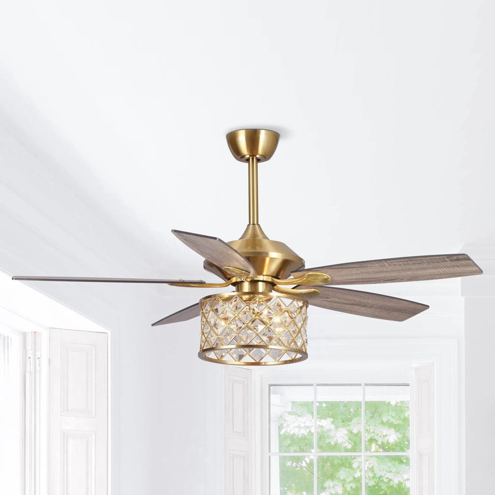 52" Golden Industrial Ceiling Fan
