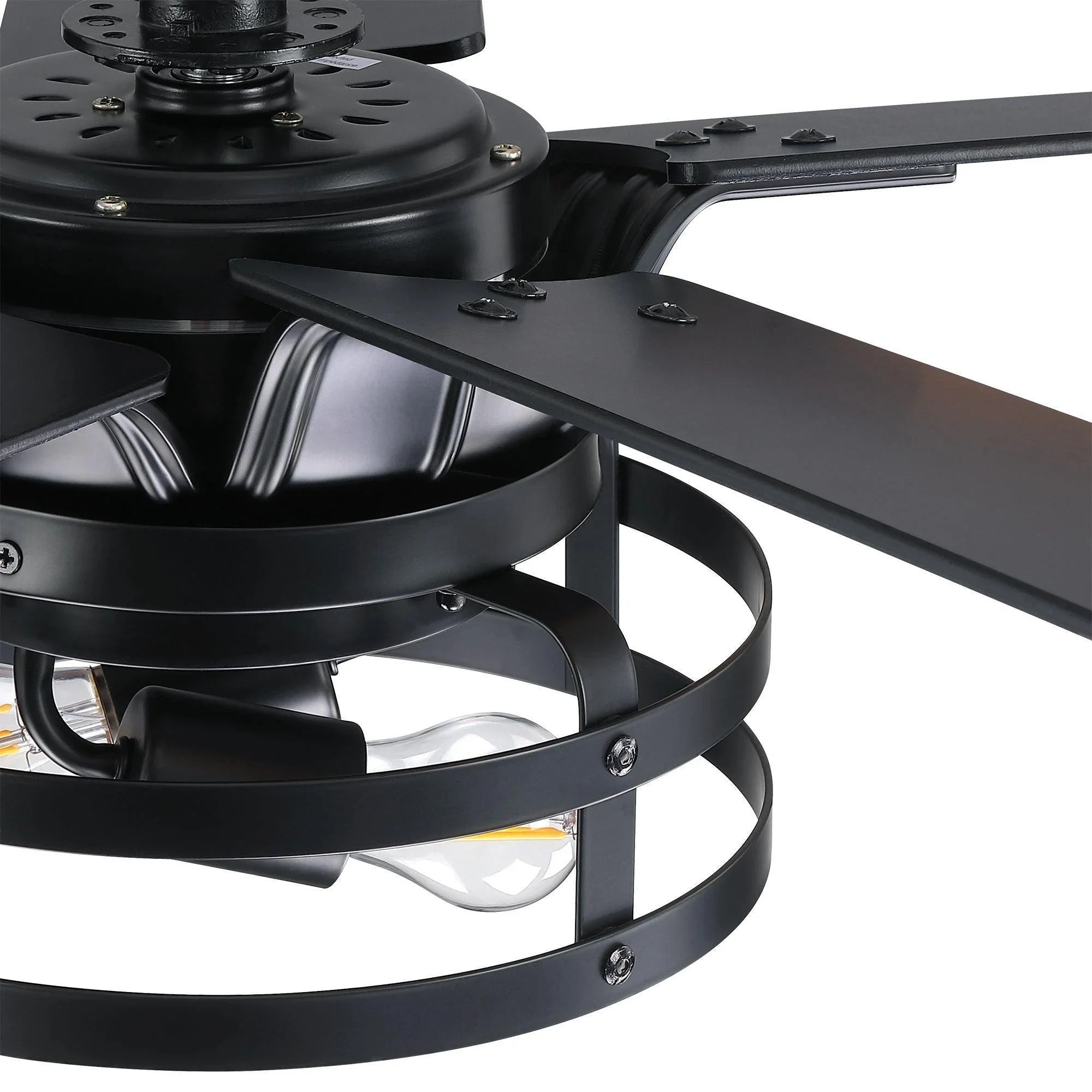 52" Industrial Reversible 5 Blade Led Ceiling Fan