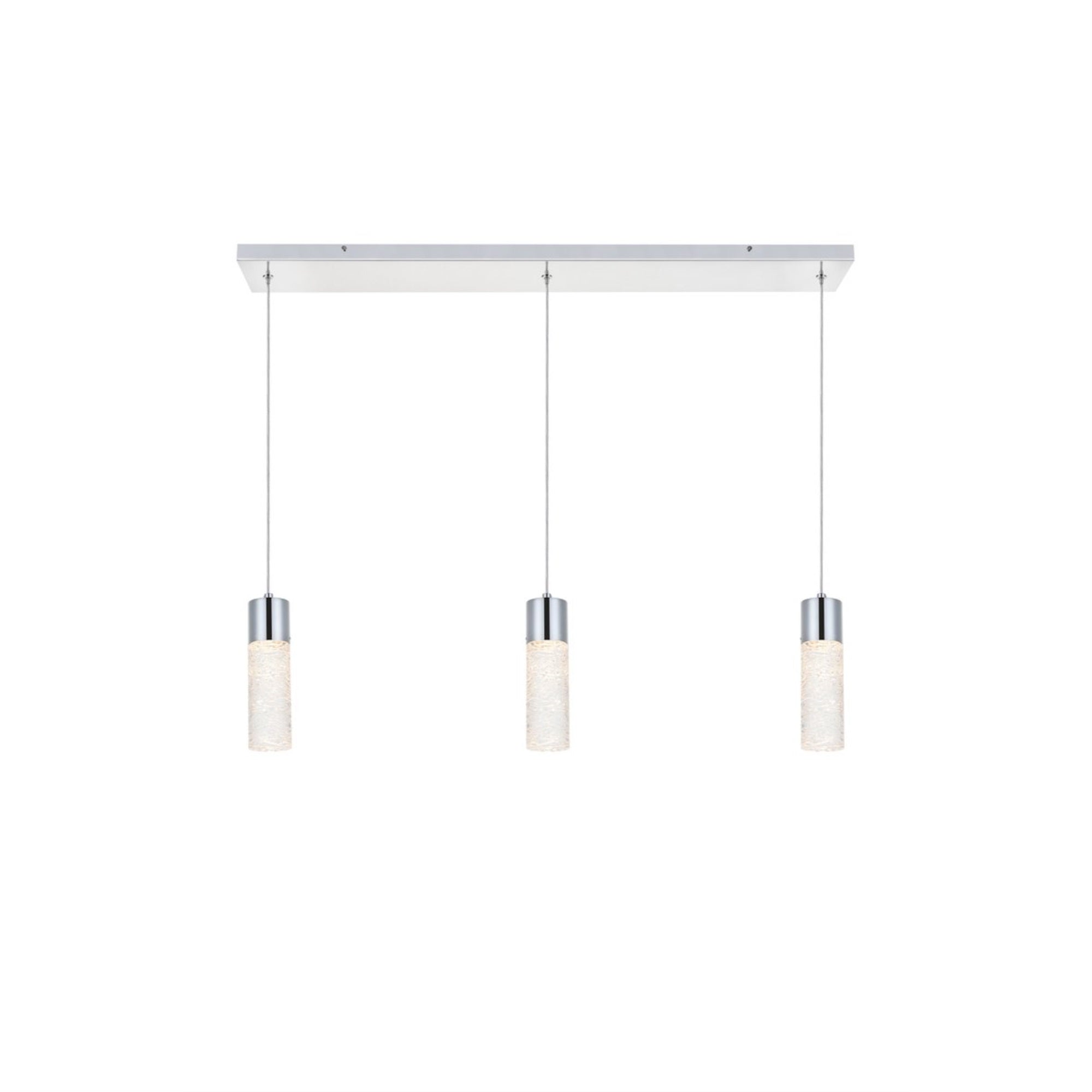 Elegant Lighting Indoor Modern Home Decorative Bright Constellation 3 Light Chrome Led Pendant