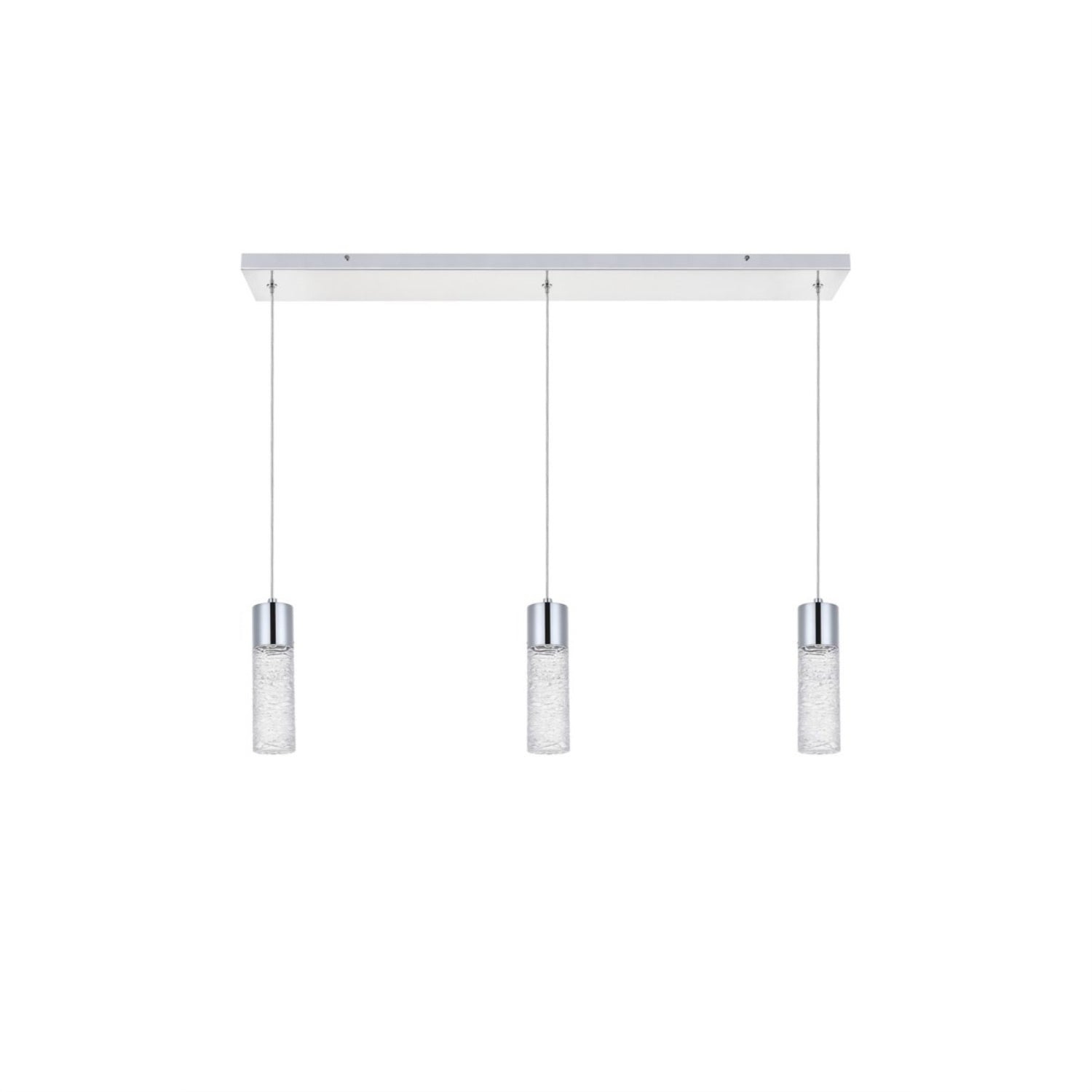 Elegant Lighting Indoor Modern Home Decorative Bright Constellation 3 Light Chrome Led Pendant