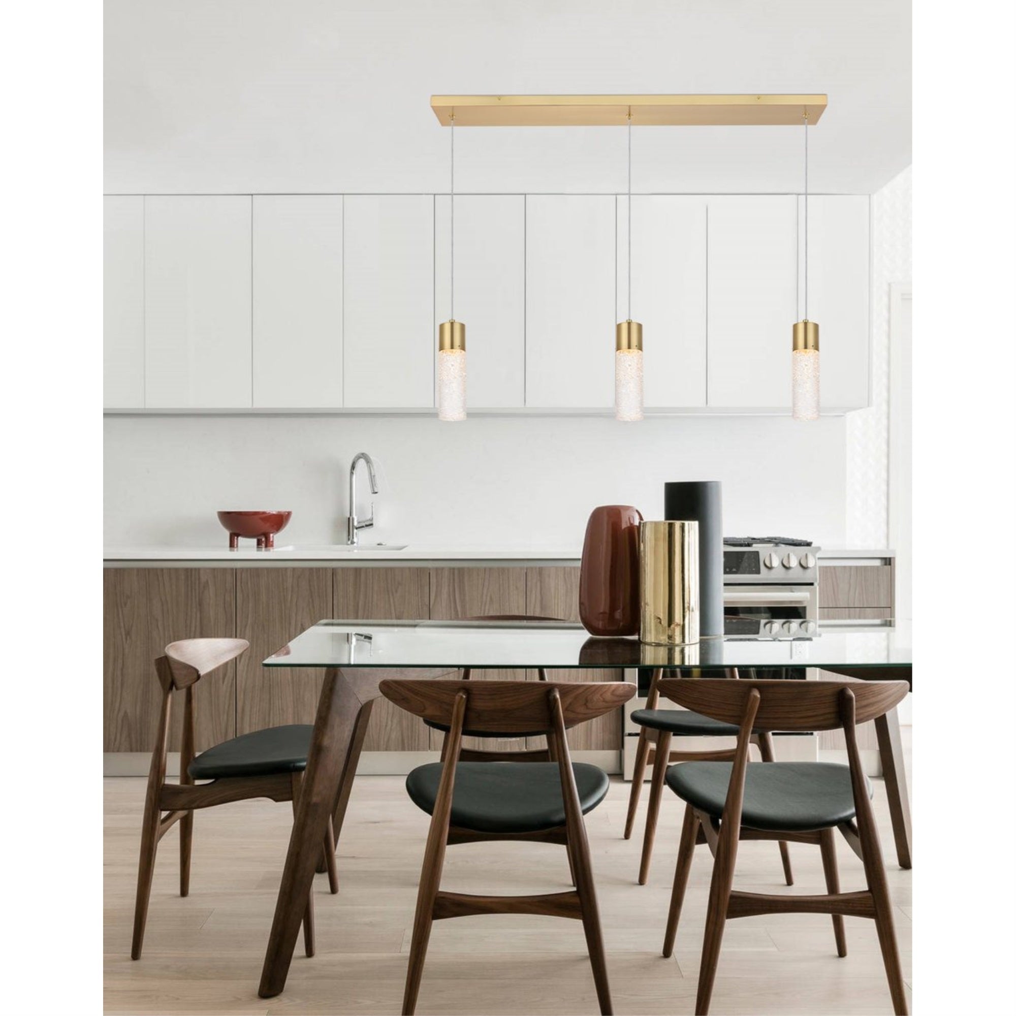 Constellation 3 light Gold LED Pendant