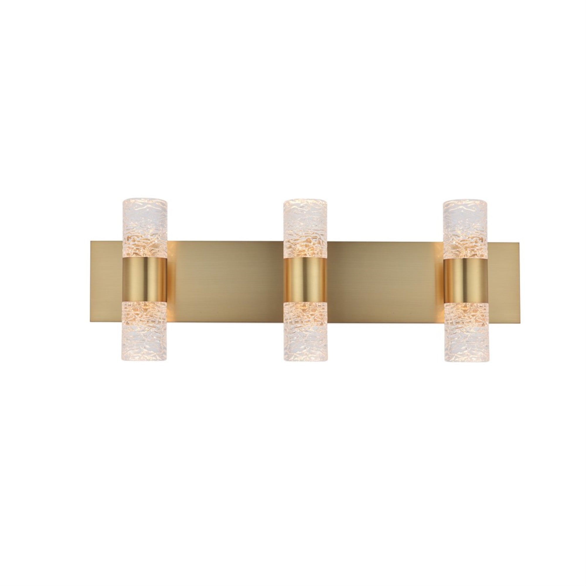 Elegant Lighting 6 Light Wall Sconce, Gold, Alloy Steel & Glass, 24inL x 24inW x 8.66inH, Model 5200W24G