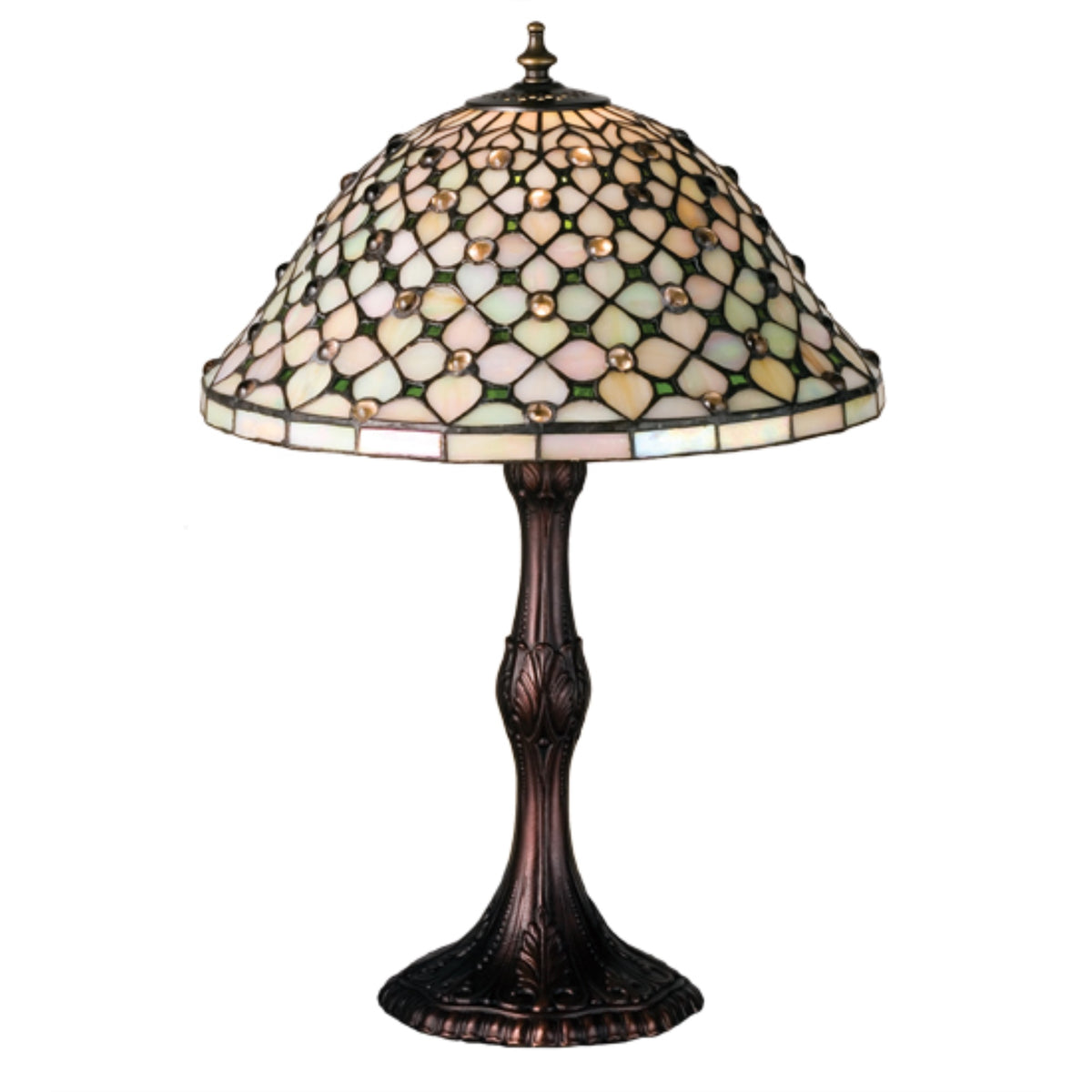 20''H Diamond & Jewel Table Lamp