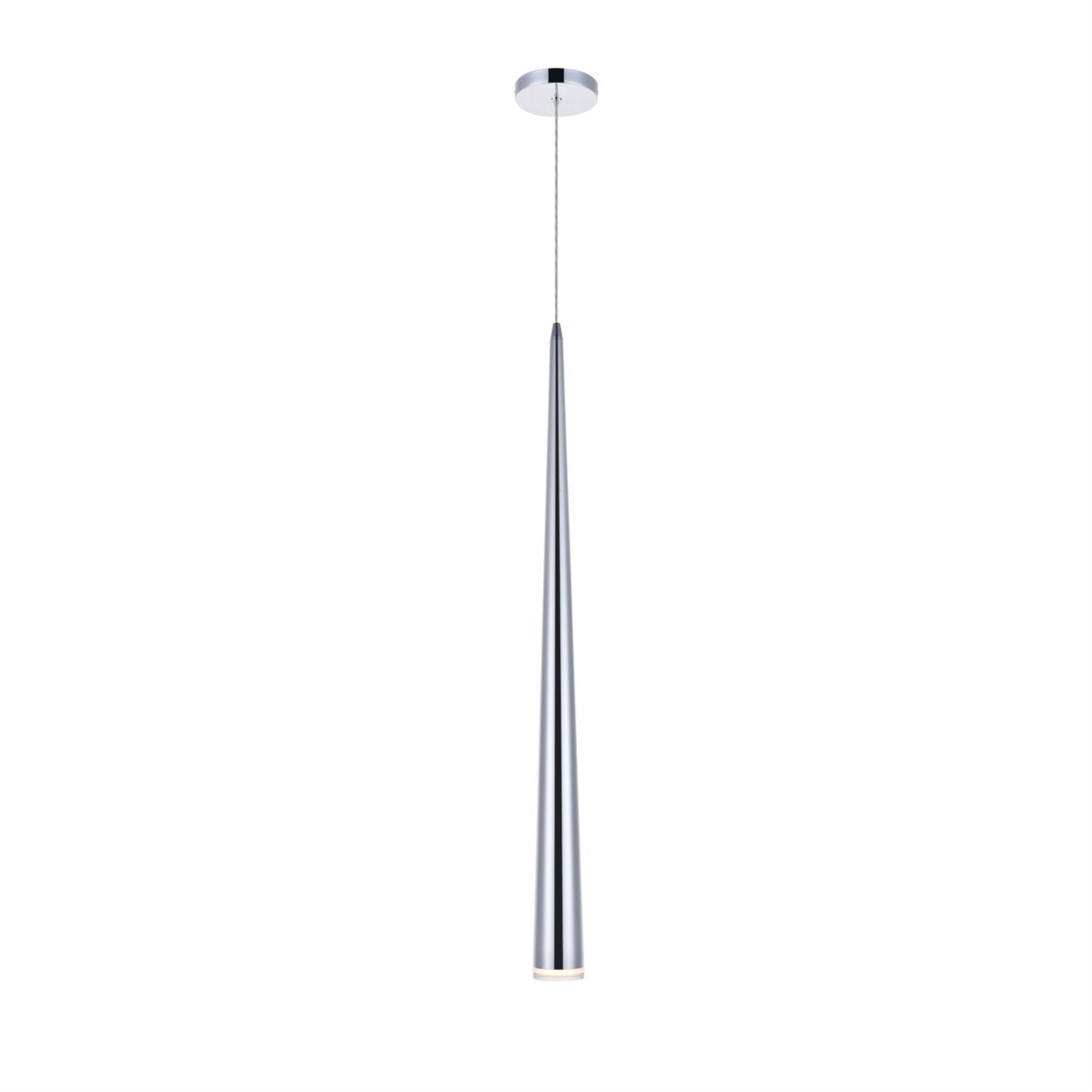 Elegant Lighting Fantasia 1 Light Chrome Led Pendant