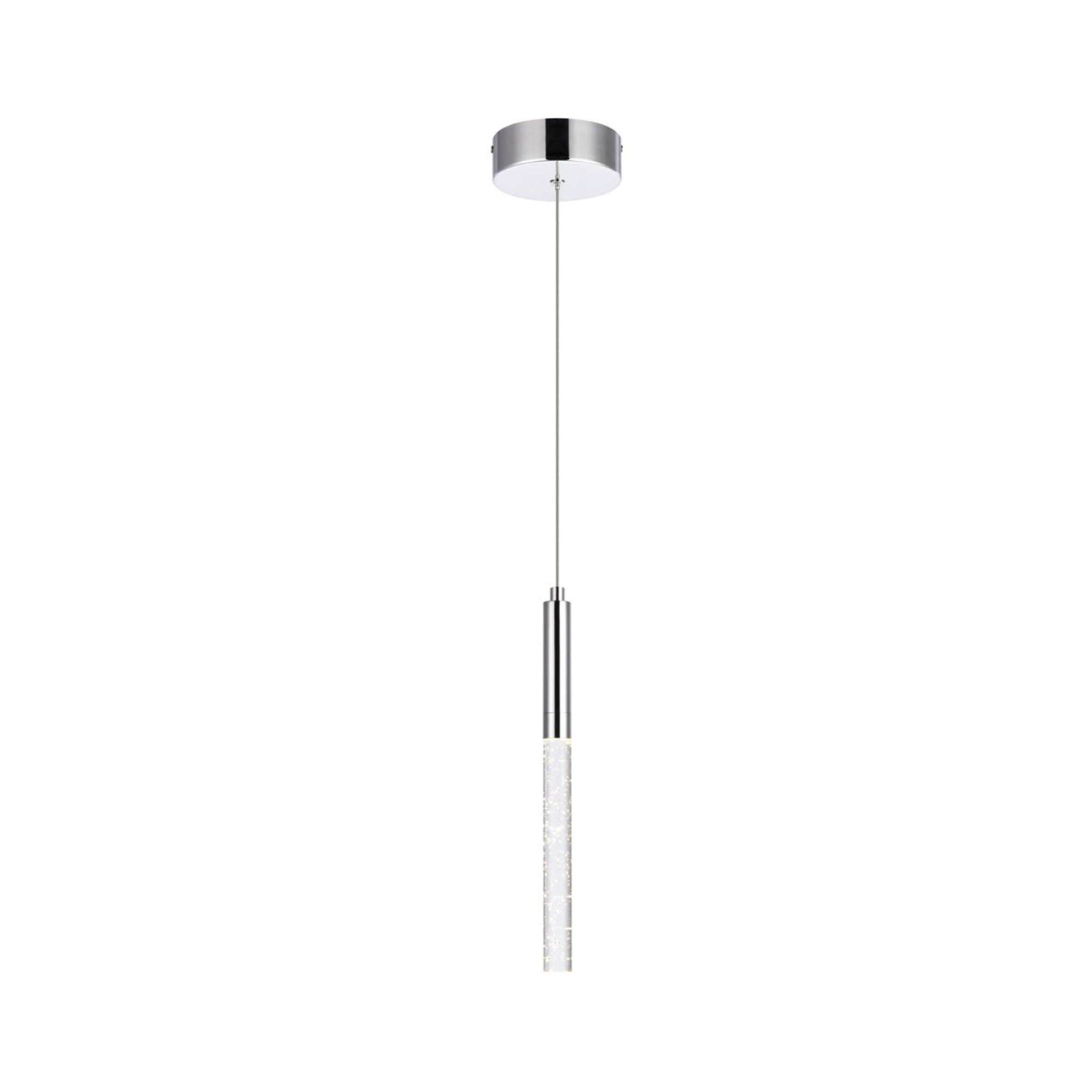 Ruelle 1 Light Chrome Pendant