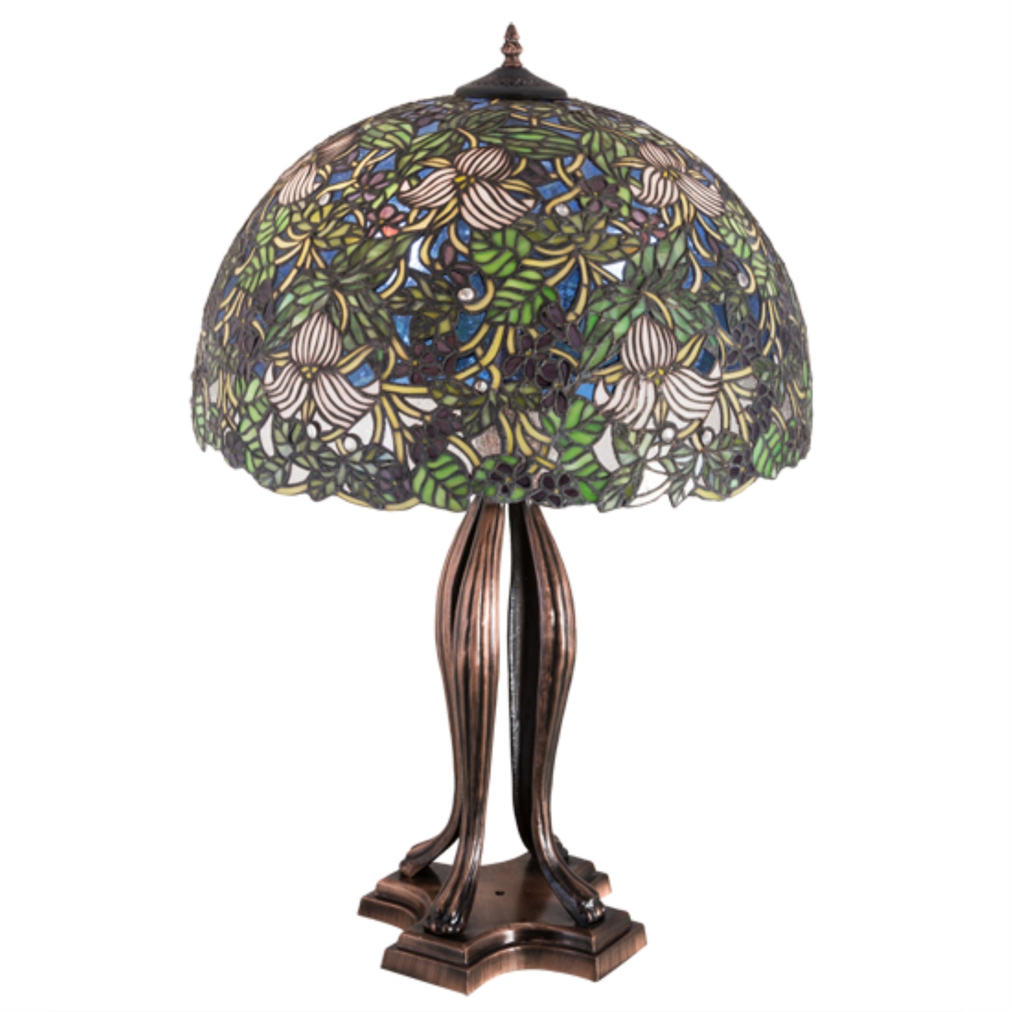 30 inchH Trillium & Violet Table Lamp