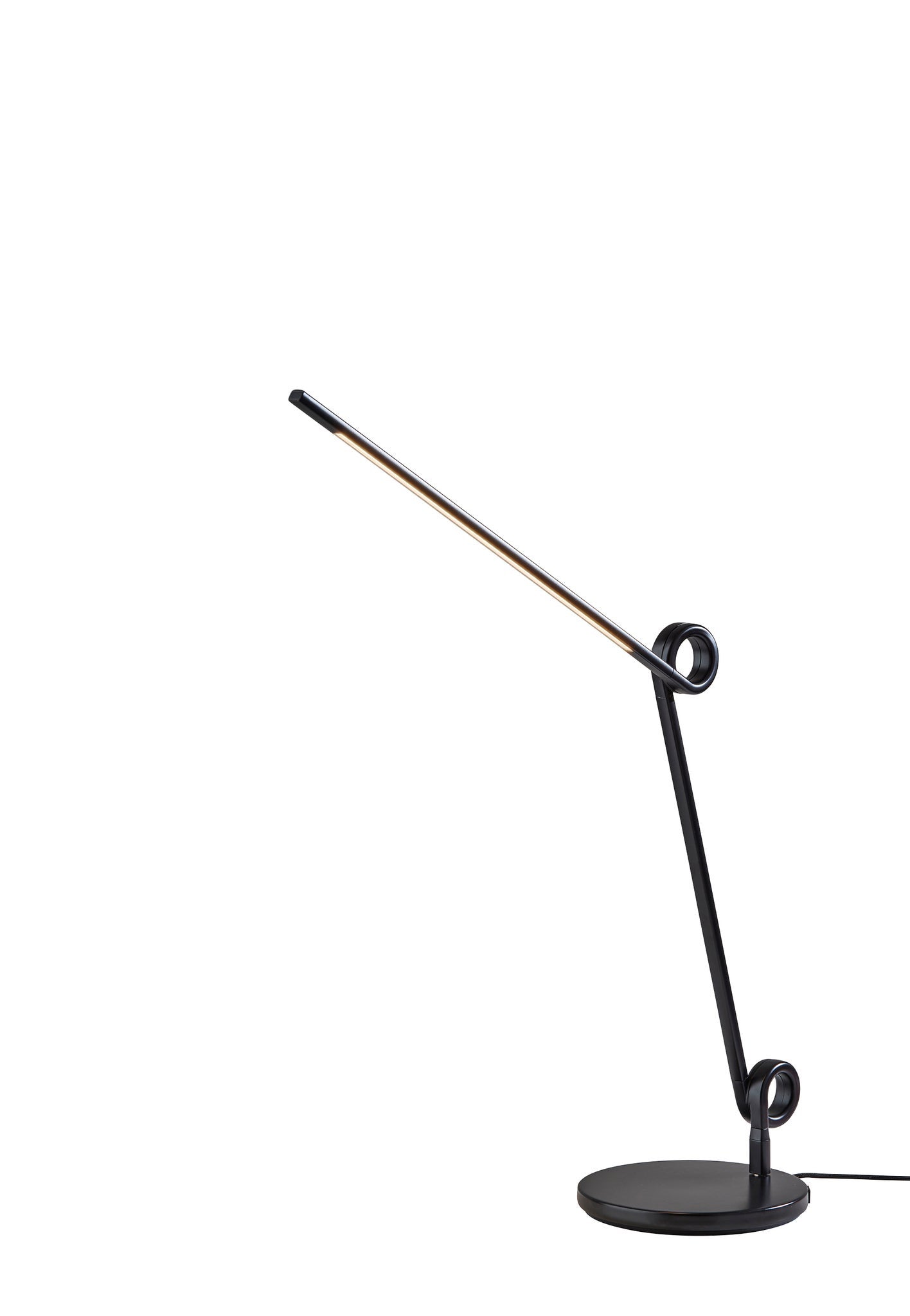 Homeroots 524639 35 In. Metal Novelty Desk Led Usb Table Lamp Black