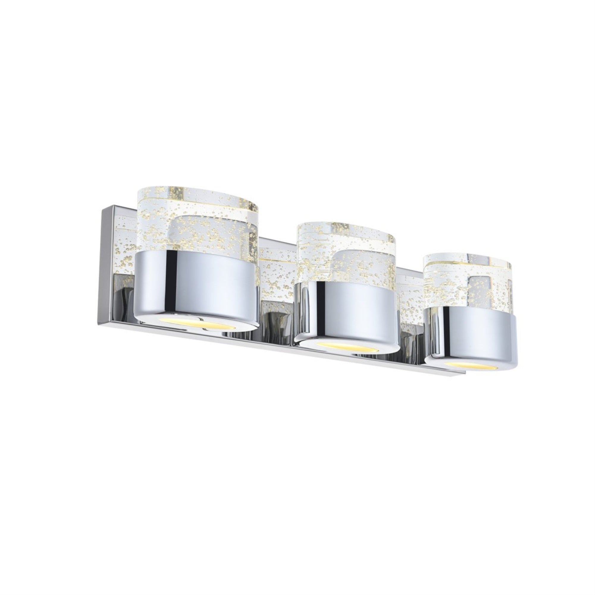 Pollux 3 light Chrome LED Wall Sconce