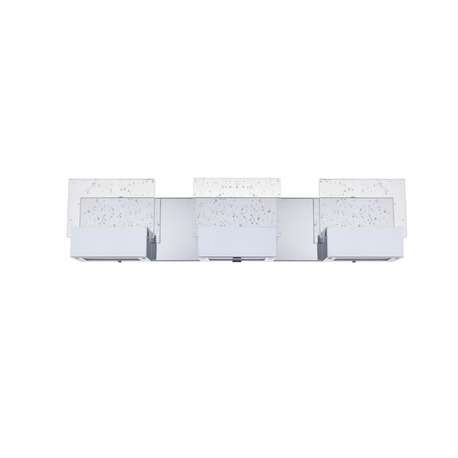 Elegant Lighting Chrome Led Wall Sconce, 3-Light Indoor Modern Decorative Fixture, 22"