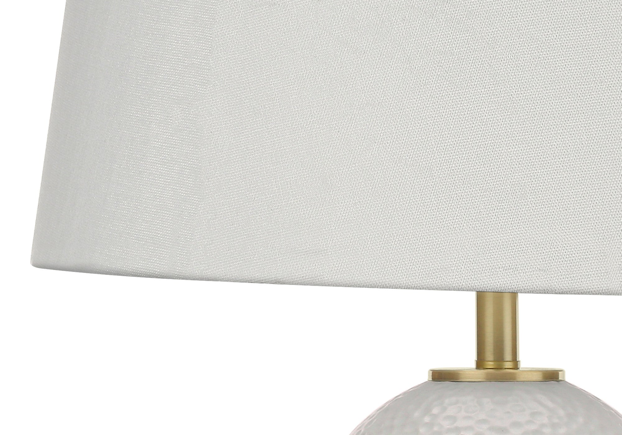 26'' Gold And White Ceramic Urn Table Lamp With Cream Empire Shade