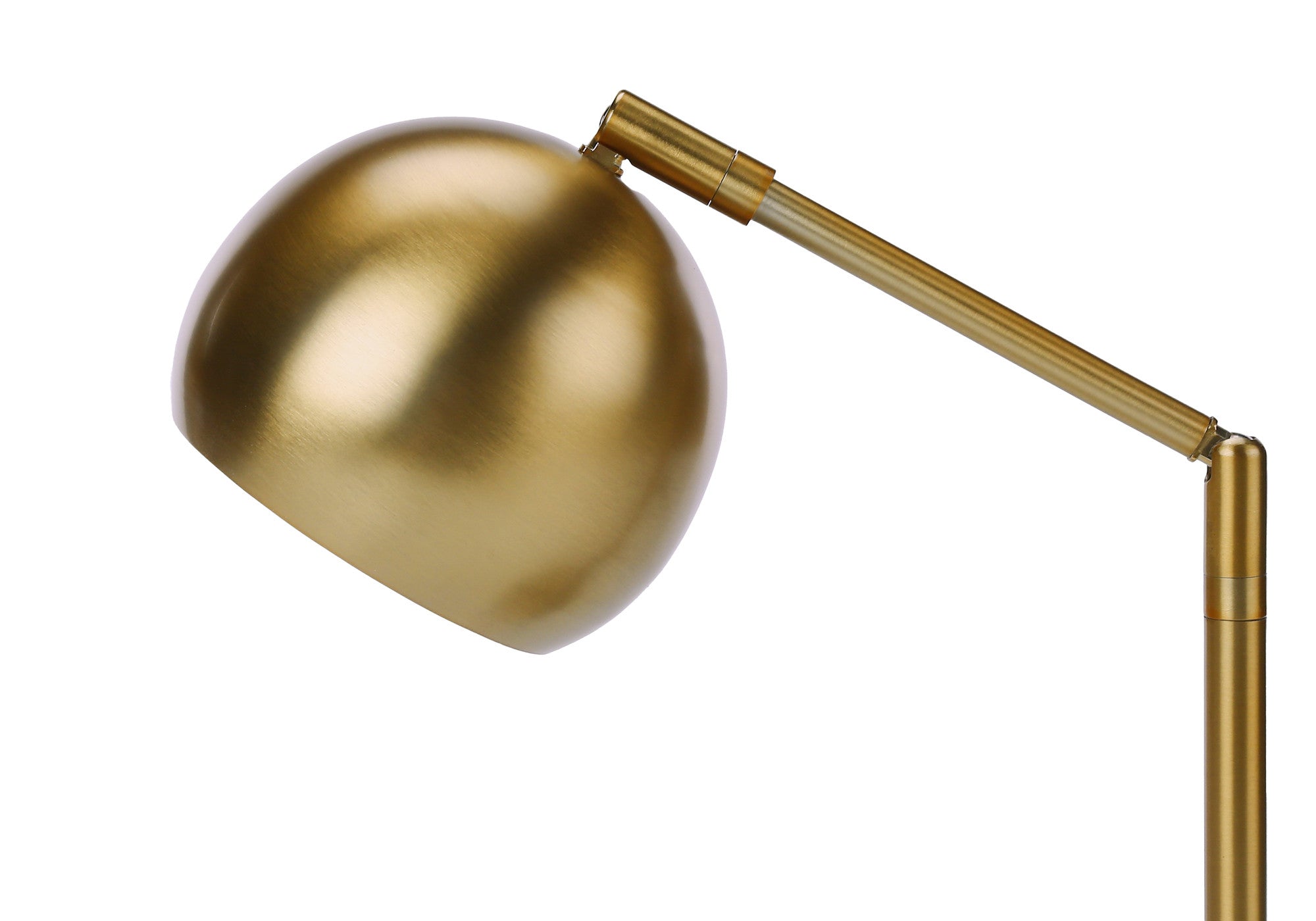19'' Gold Metal Round Table Lamp With Gold Dome Shade