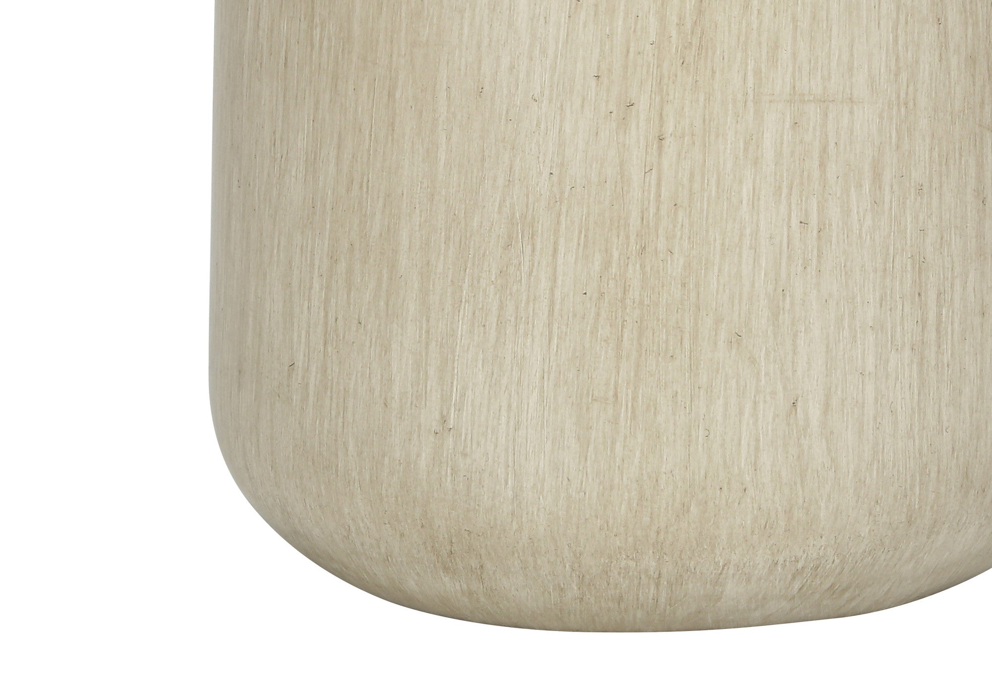24'' Beige Concrete Urn Table Lamp With Ivory Drum Shade