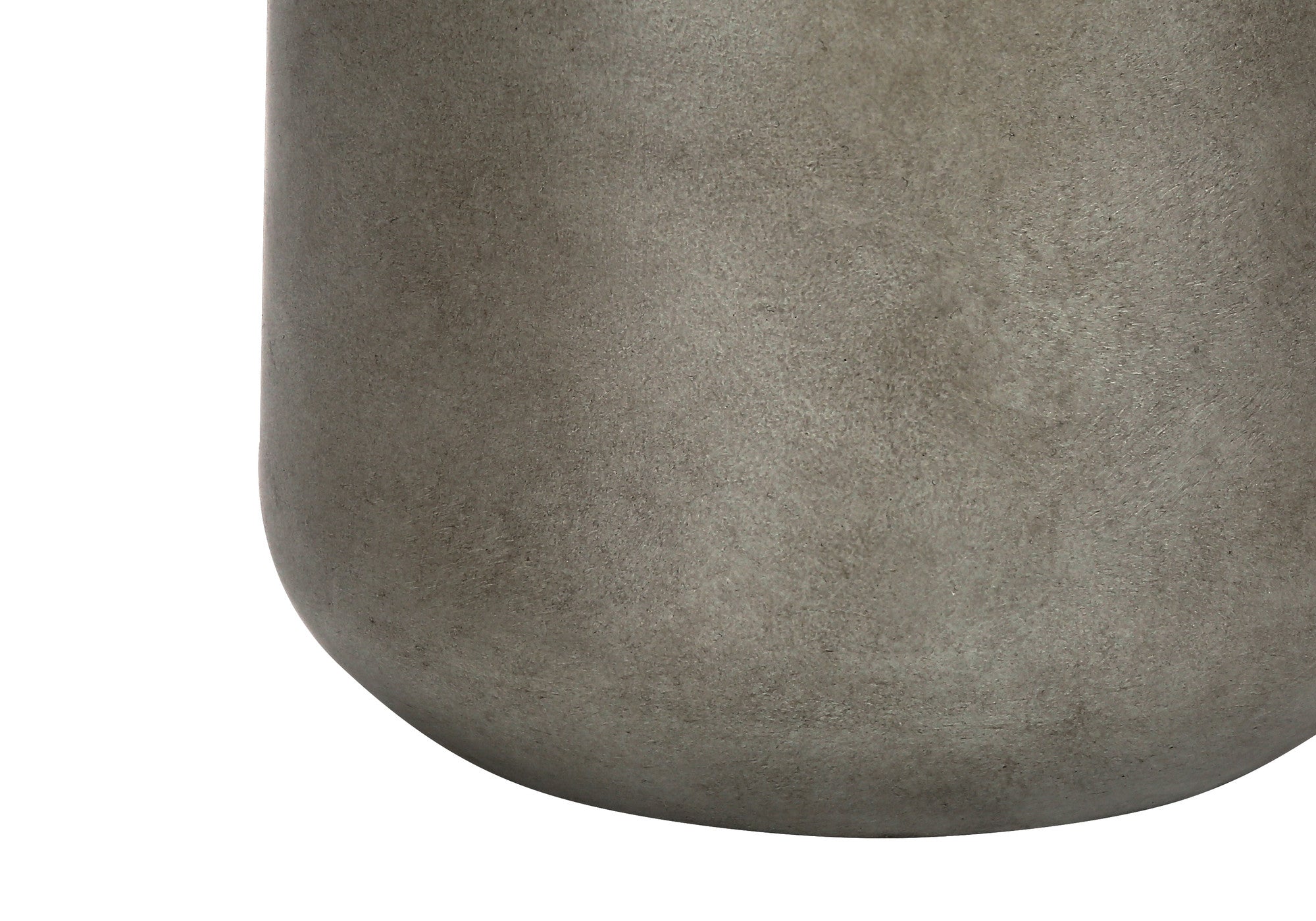 24'' Gray Concrete Urn Table Lamp With Beige Drum Shade