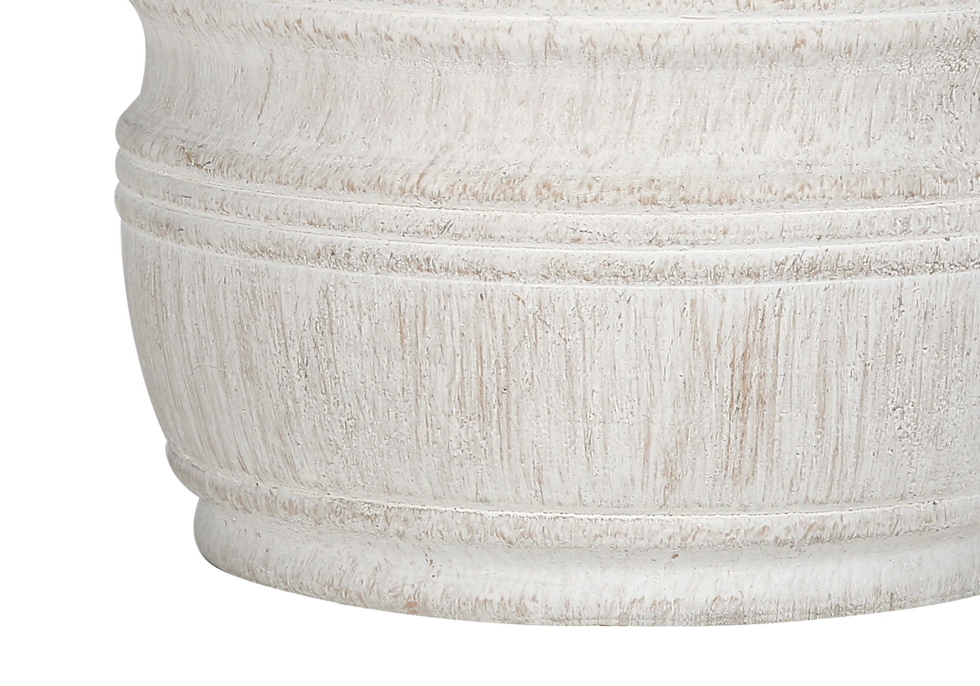 28'' Cream Cylinder Table Lamp With Cream Drum Shade