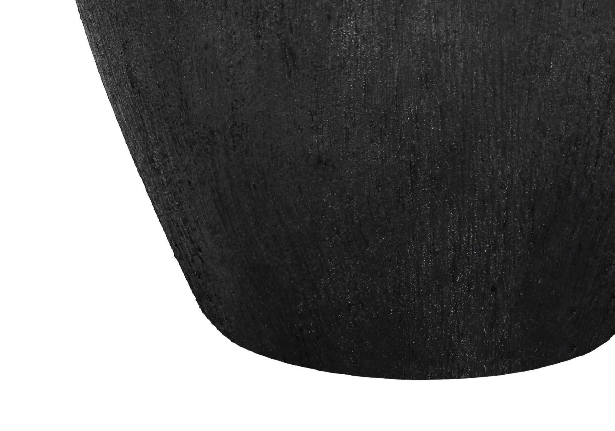 24'' Black Ceramic Round Table Lamp With Ivory Empire Shade