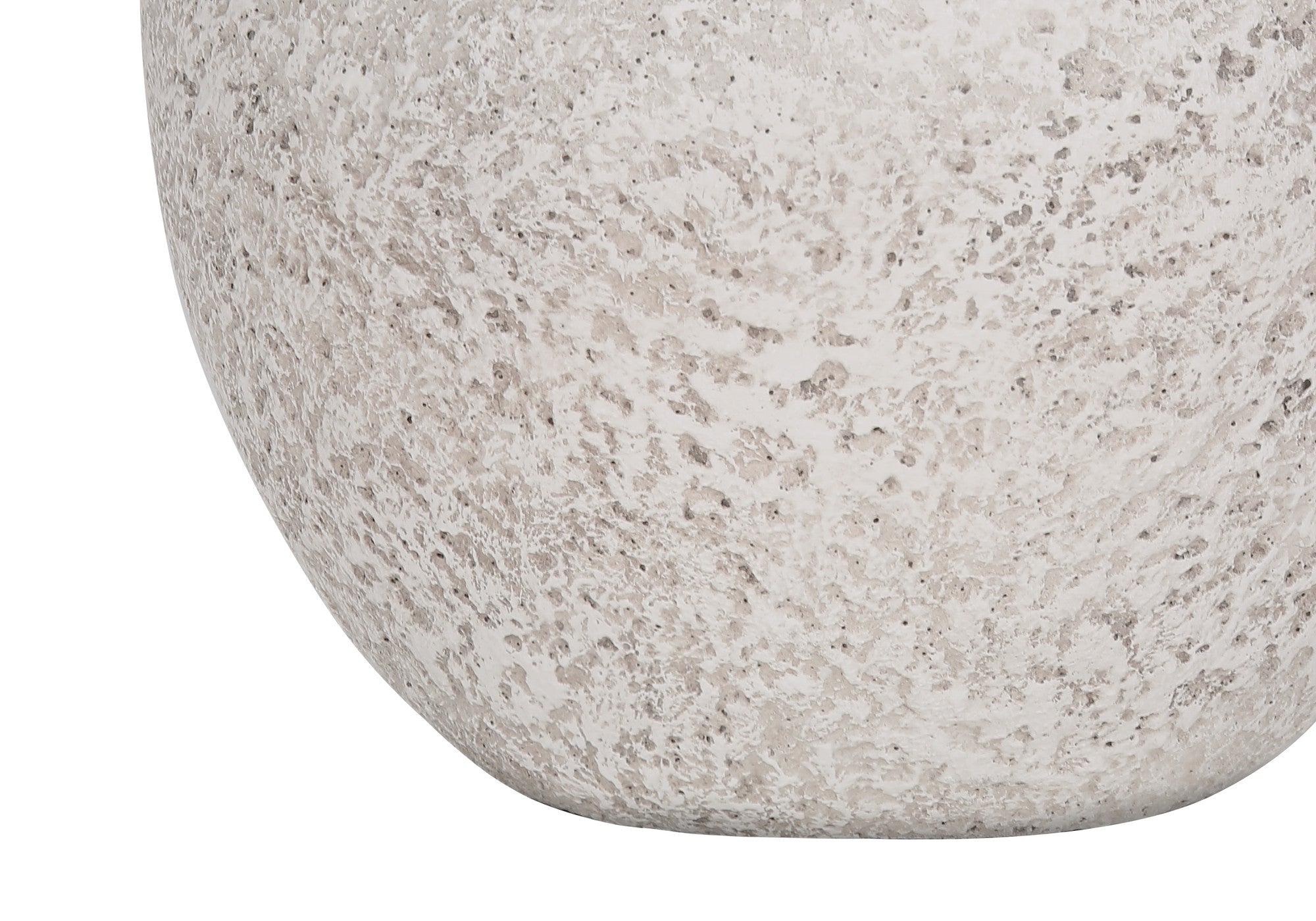 22'' Cream Concrete Urn Table Lamp With Cream Abstract Empire Shade