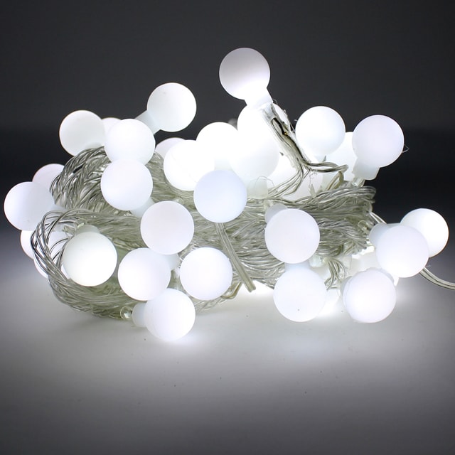 100 LED String Light Bulb with connector - White