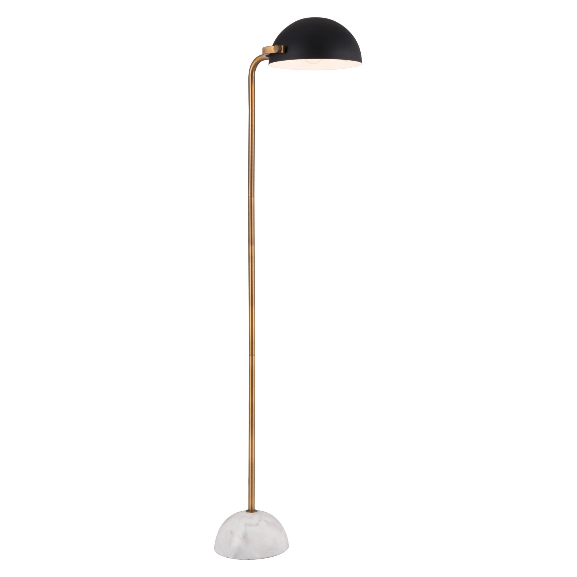 Irving Floor Lamp Black and White