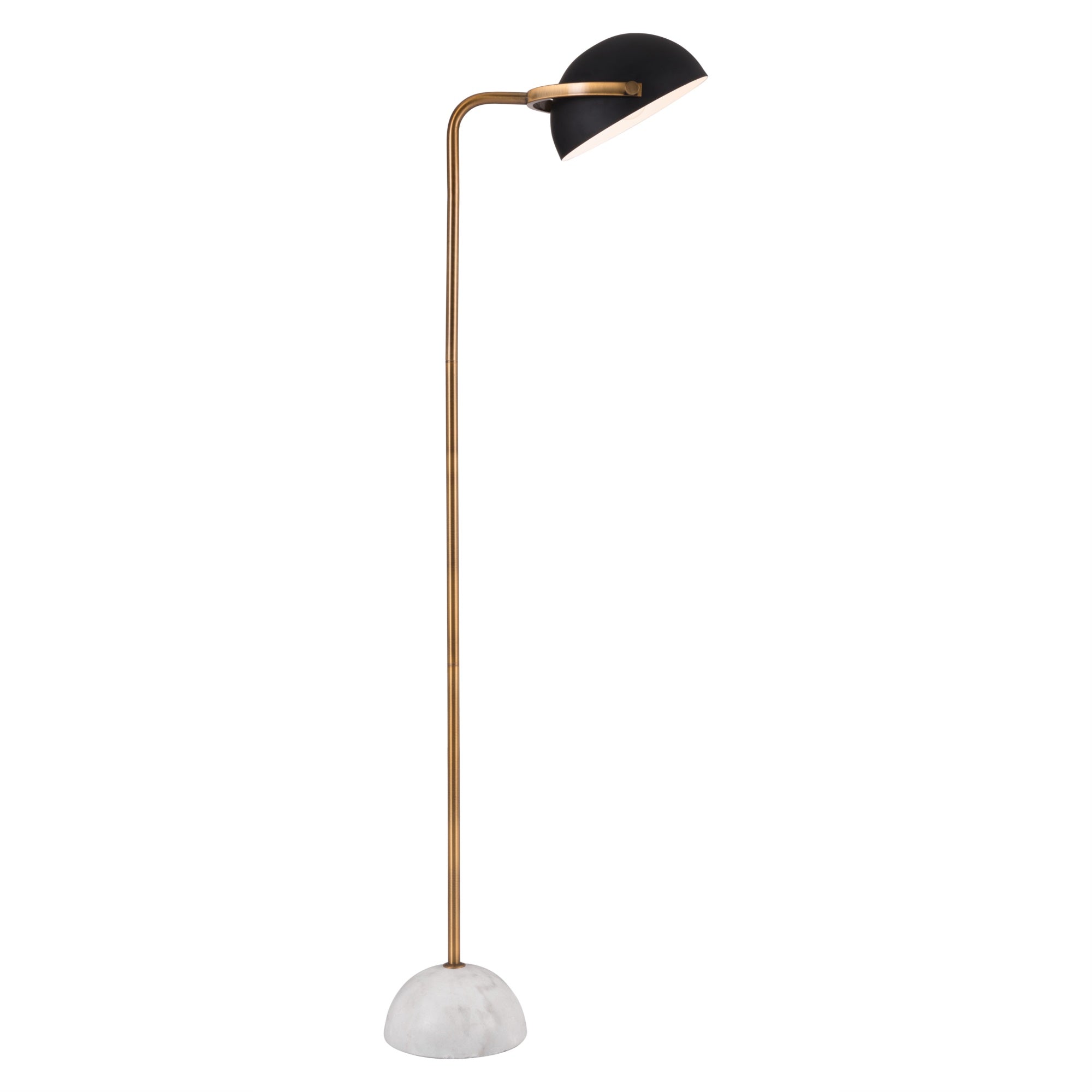 Irving Floor Lamp Black and White