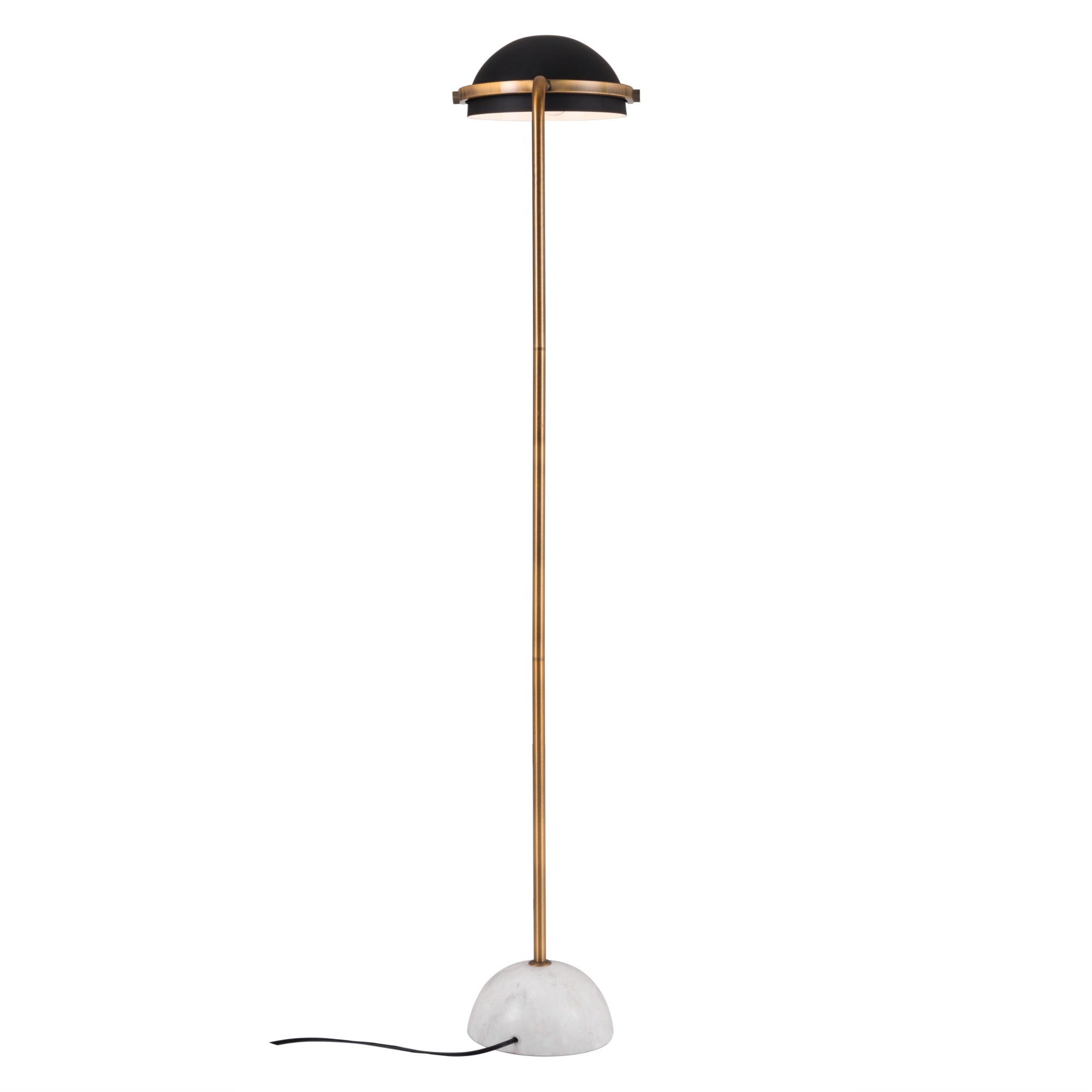 Irving Floor Lamp Black and White