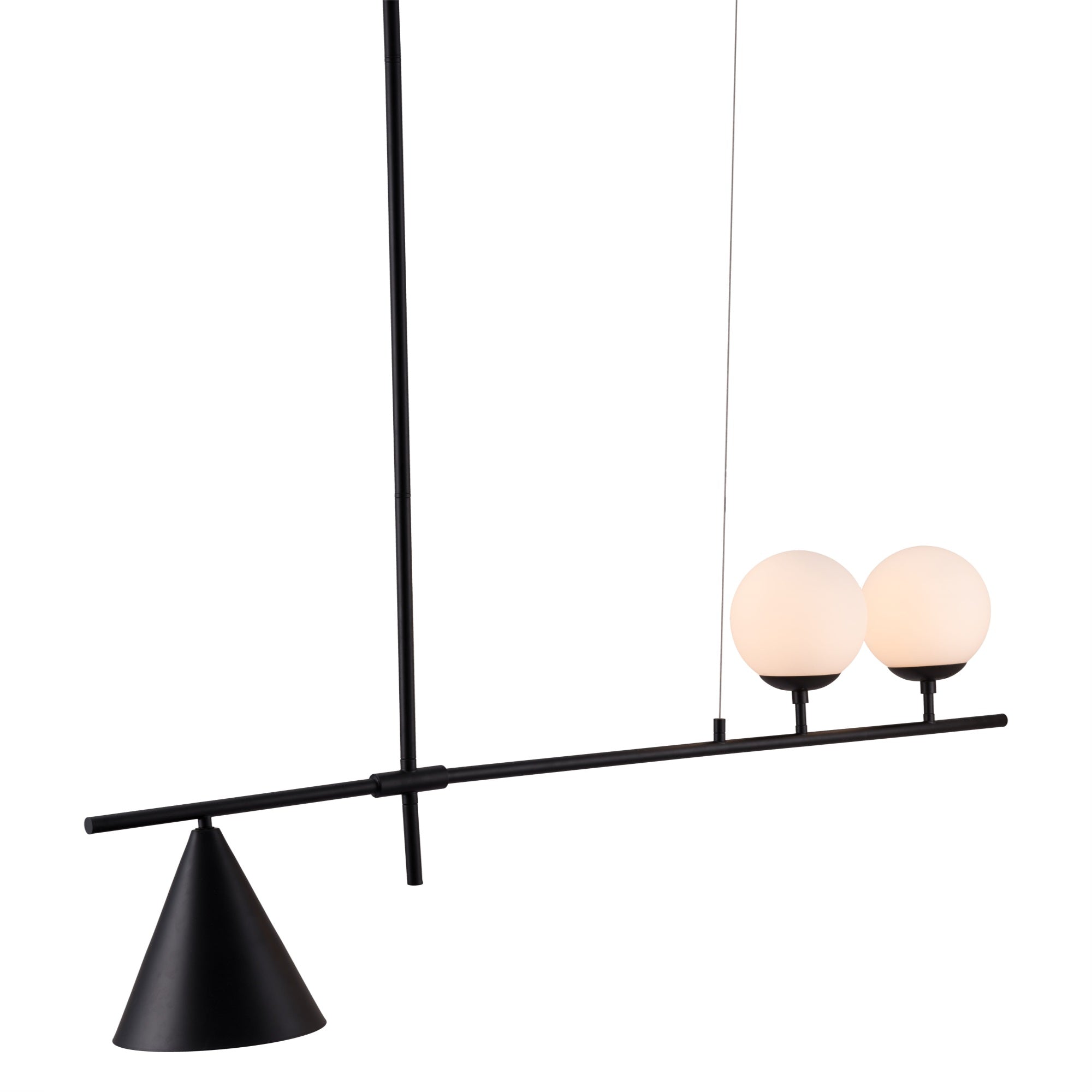Zuo Richiza Black Ceiling Lamp - Stylish Alloy Steel Fixture For Modern Interiors