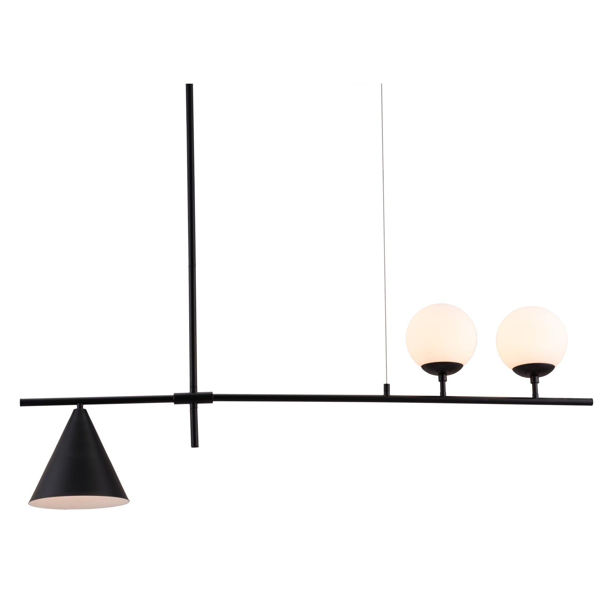 Zuo Richiza Black Ceiling Lamp - Stylish Alloy Steel Fixture For Modern Interiors