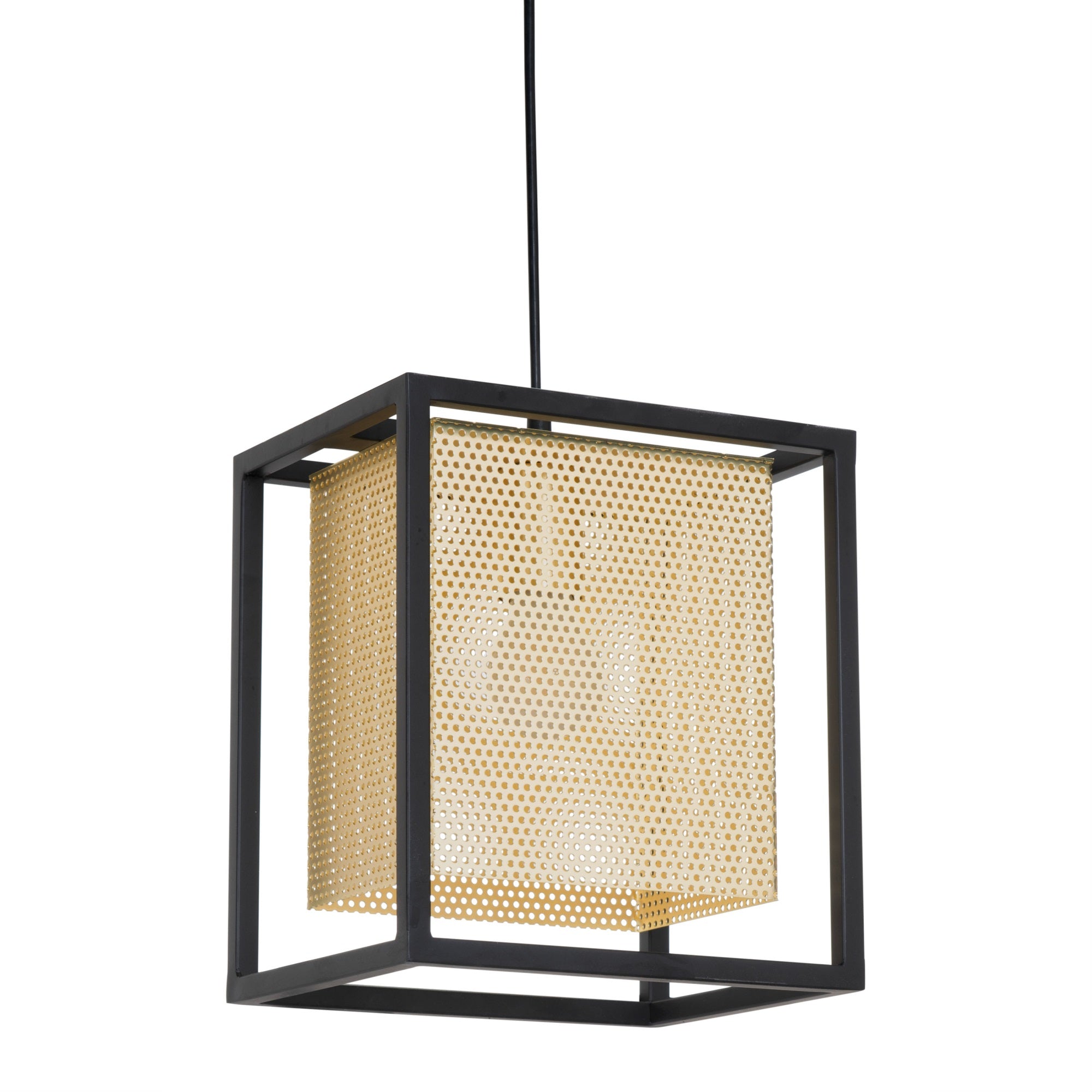 Zuo Yves Gold & Black Alloy Steel Ceiling Lamp - Modern Lighting Fixture