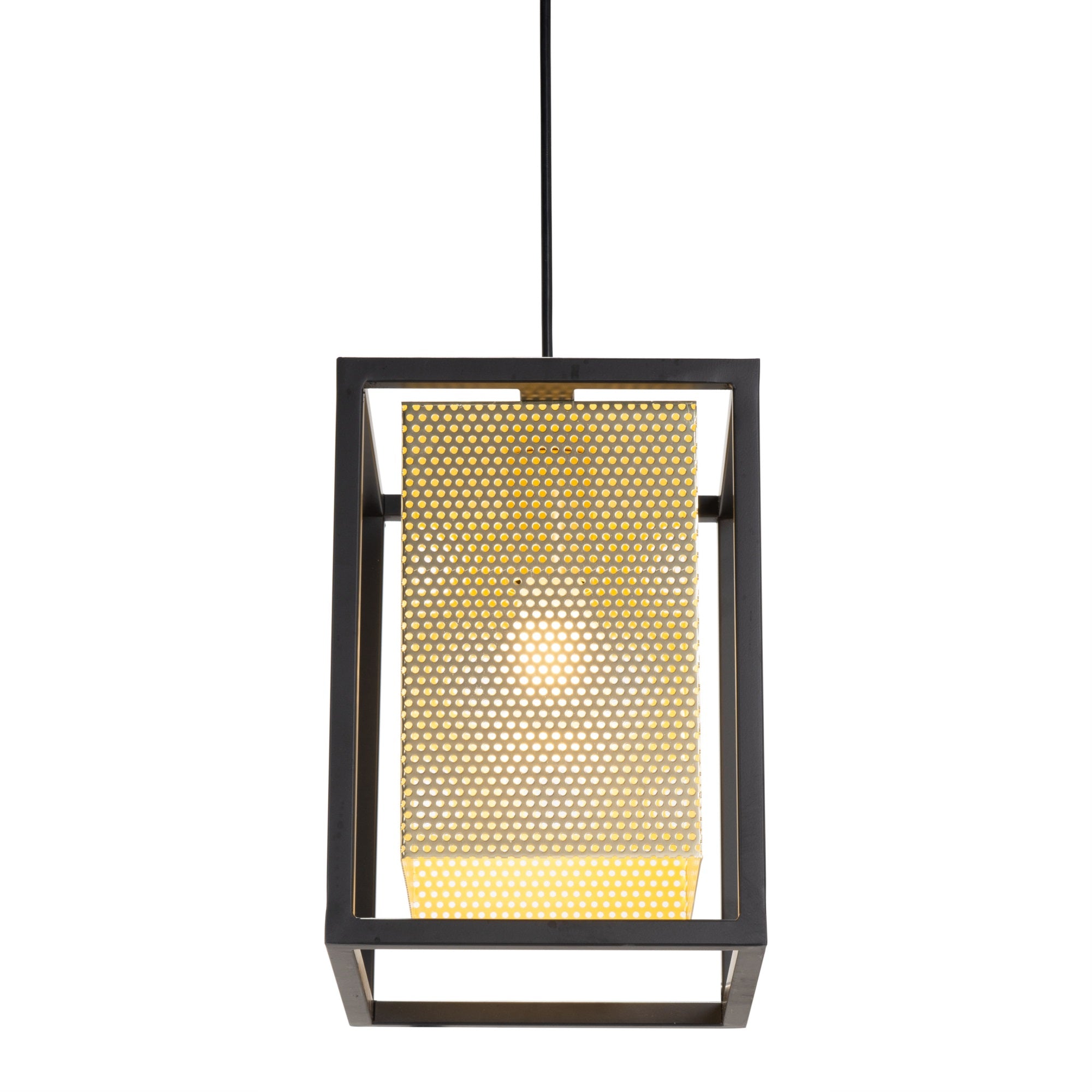 Zuo Yves Gold & Black Alloy Steel Ceiling Lamp - Modern Lighting Fixture