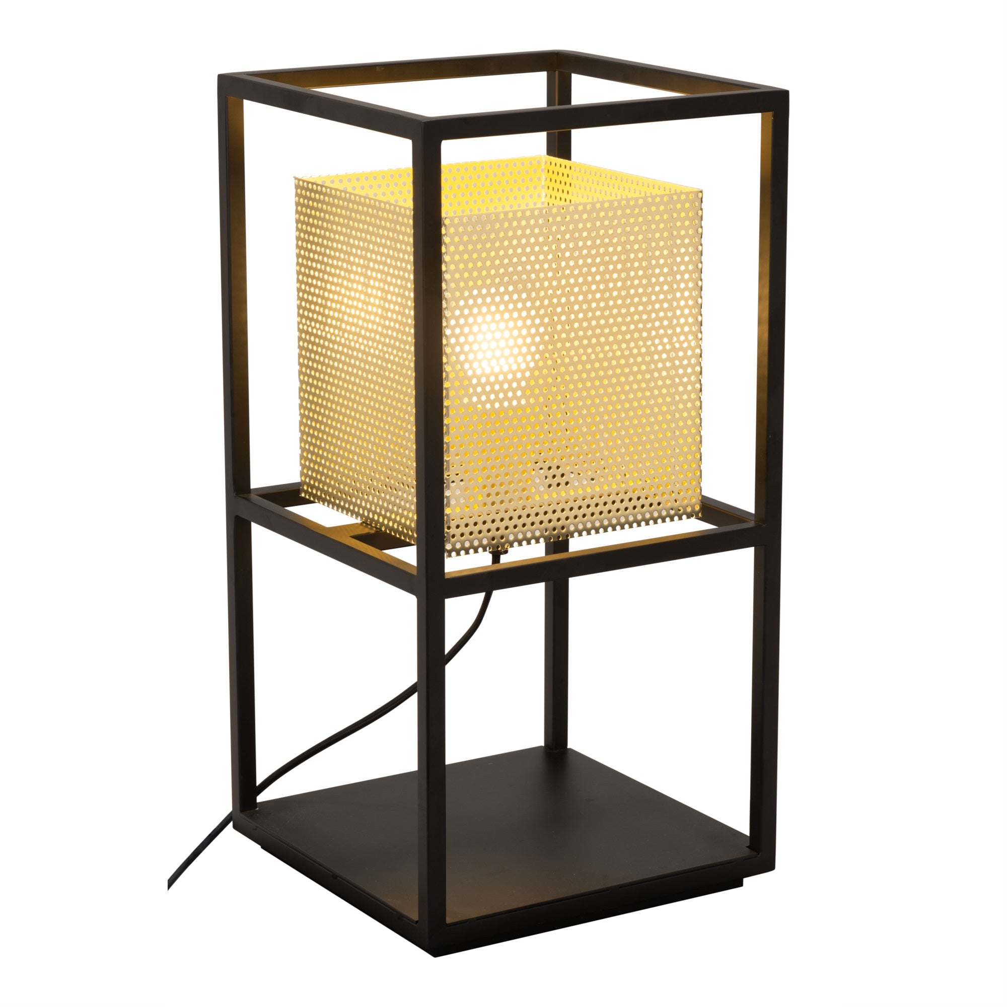 Zuo Yves Gold & Black Metal Table Lamp - Modern Decorative Lighting For Home Decor