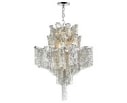 16 Light Down Chandelier with Chrome finish