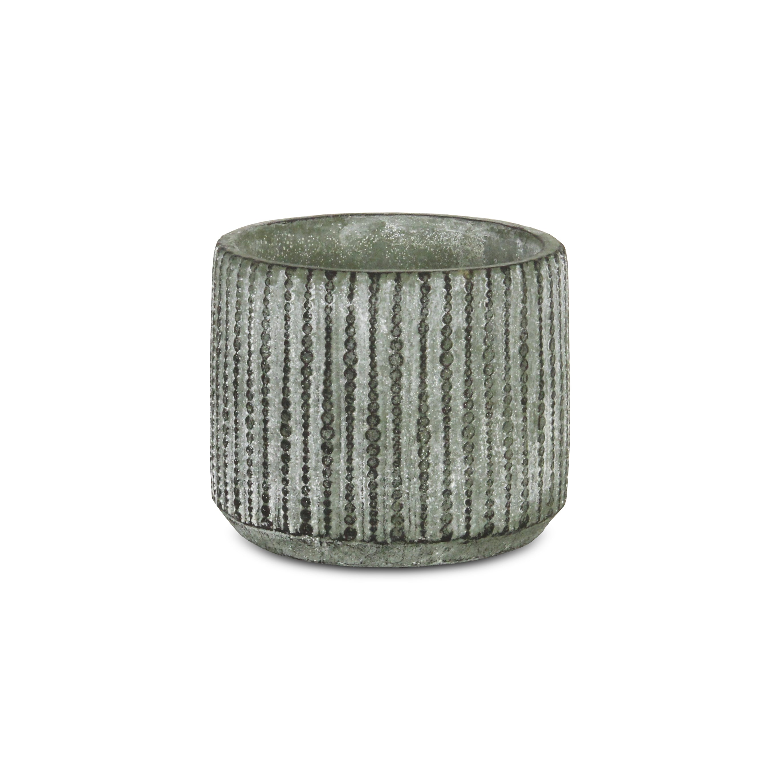 Cheung'S Home Decorative Modern Arianthe Orb Patterned Cement Pot - Medium